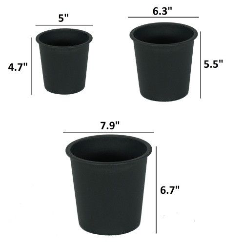 Designer × Homemade 5" Round Nursery Plant Pot - Garden Plastic Pots with Draina Size US L / EU 52-54 / 3 - 8 Thumbnail