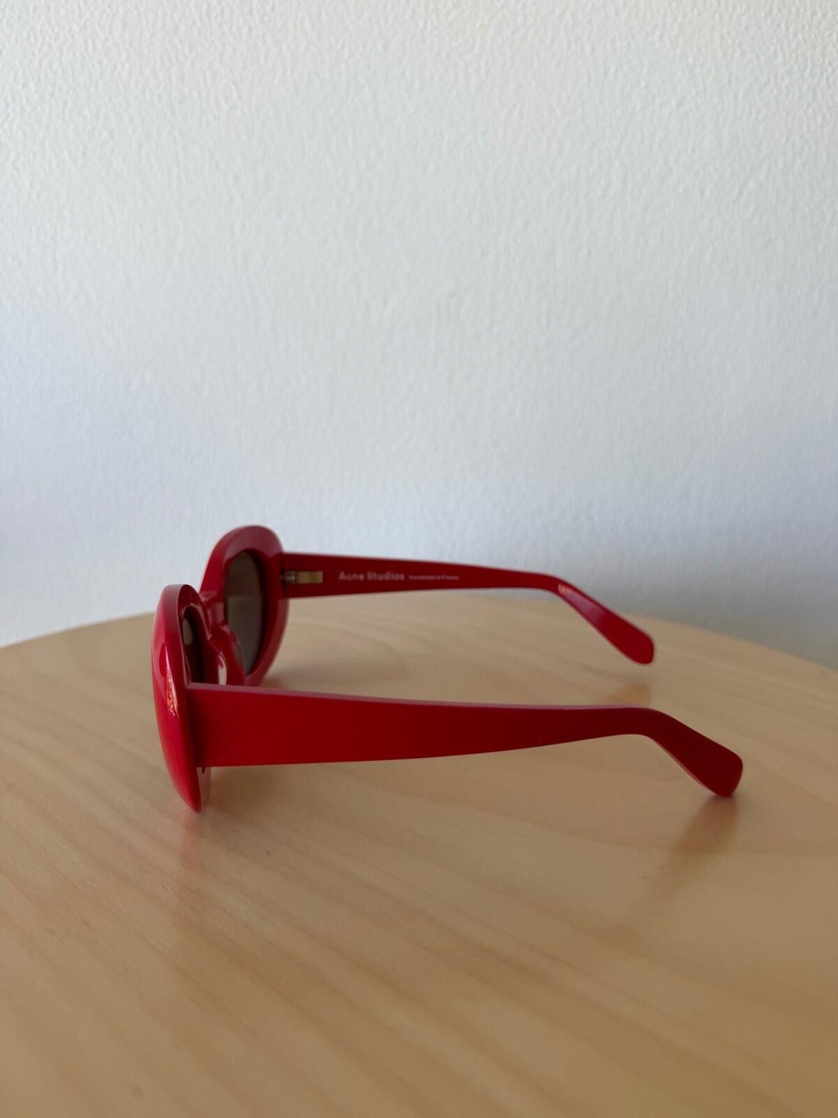 Acne Studios New acne studios mustang sunglasses red acetate oval Size ONE SIZE - 4 Thumbnail