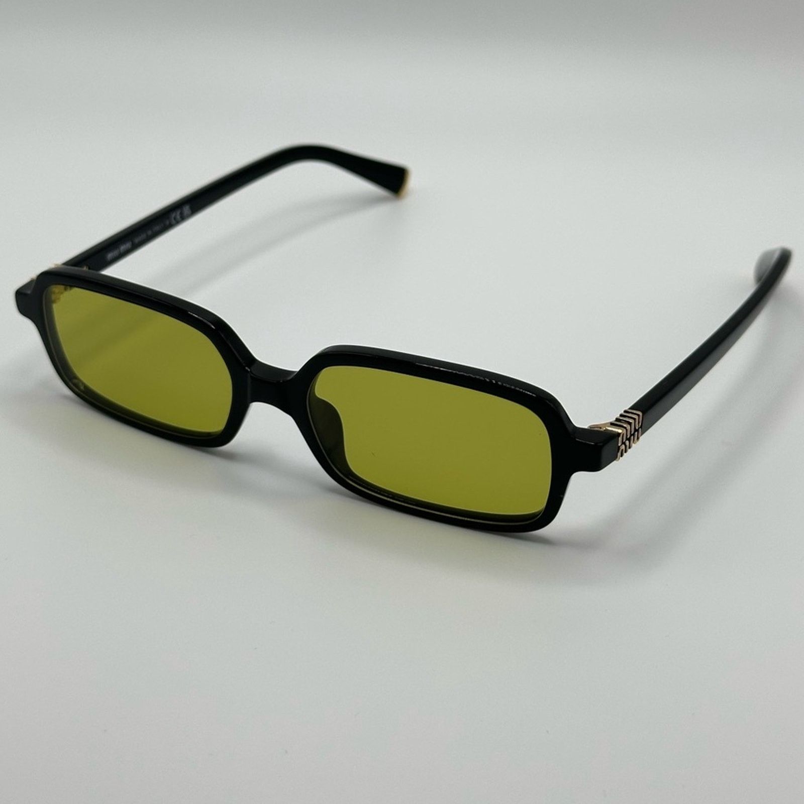 Miu Miu NEW MIU MIU Sunglasses MU11ZS 16K07O Black Green Unisex Size ONE SIZE - 3 Thumbnail