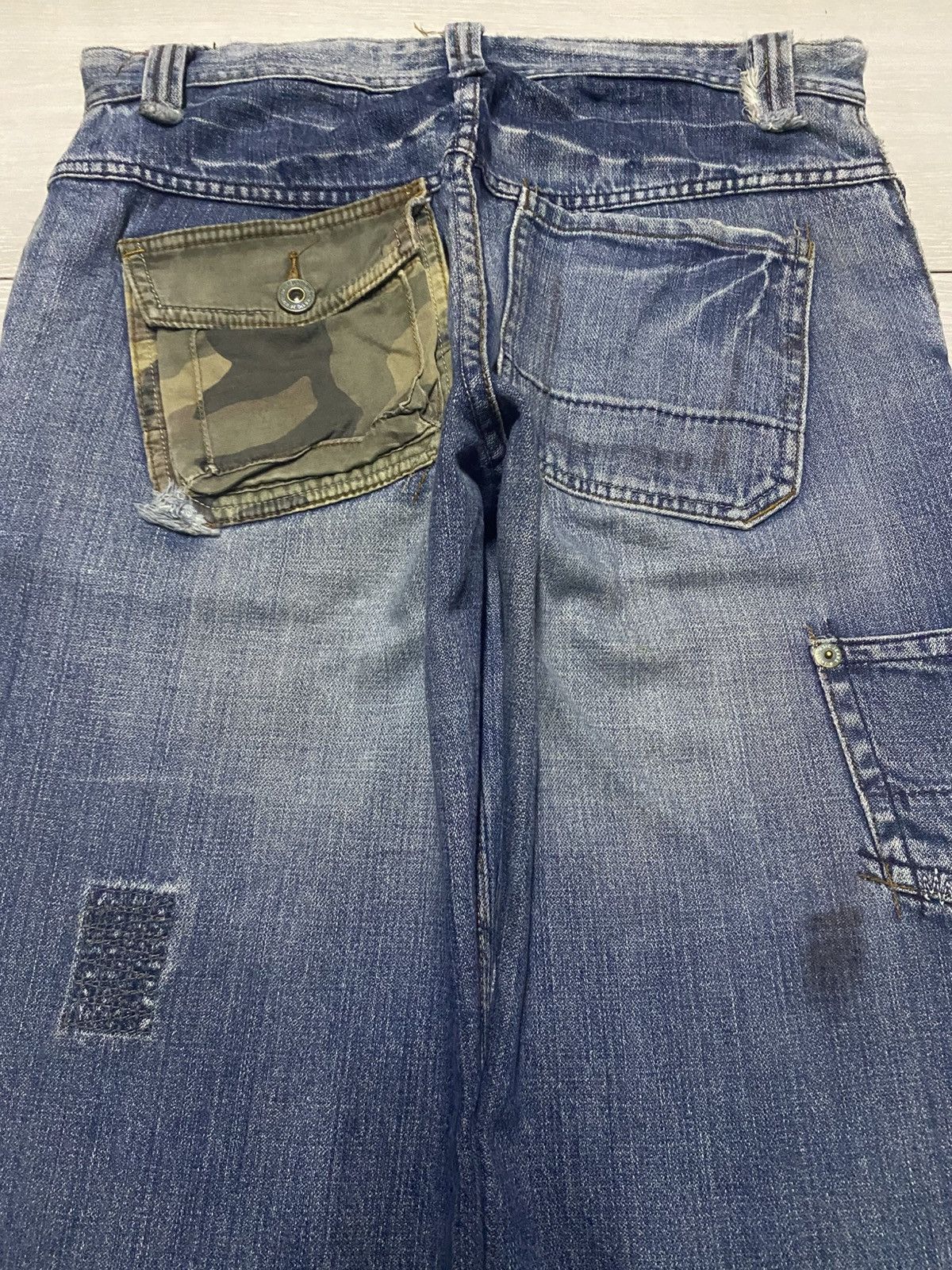 Maison Margiela Japanese Brand Patchwork Baggy Denim Margiela Style Size US 32 / EU 48 - 4 Thumbnail