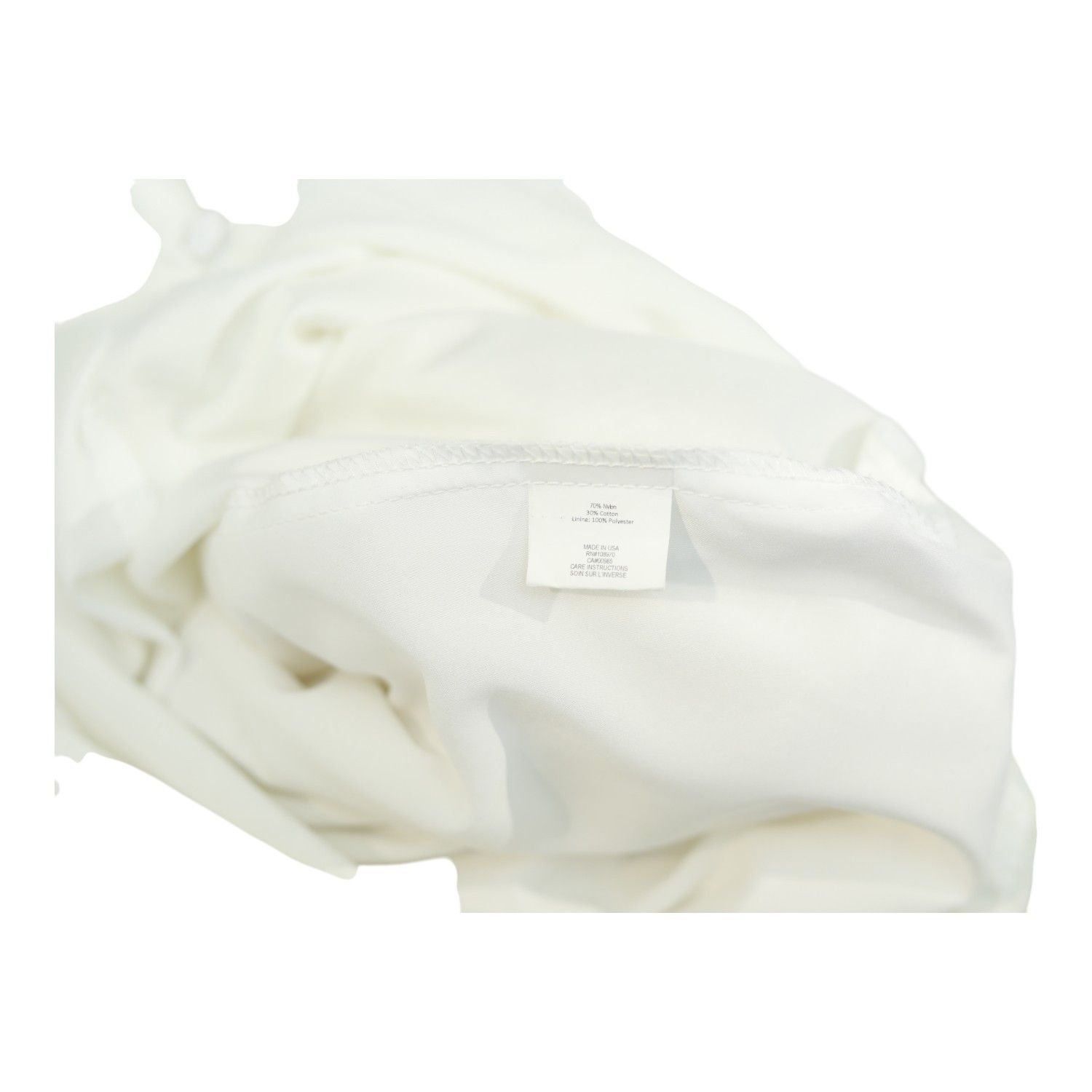 Zac Posen Zac Posen White Check Pattern Cotton Blend Skirt Size 28" / US 6 / IT 42 - 3 Thumbnail