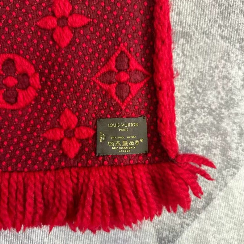 Louis Vuitton Louis Vuitton Double-sided full-print wool scarf Size ONE SIZE - 3 Thumbnail