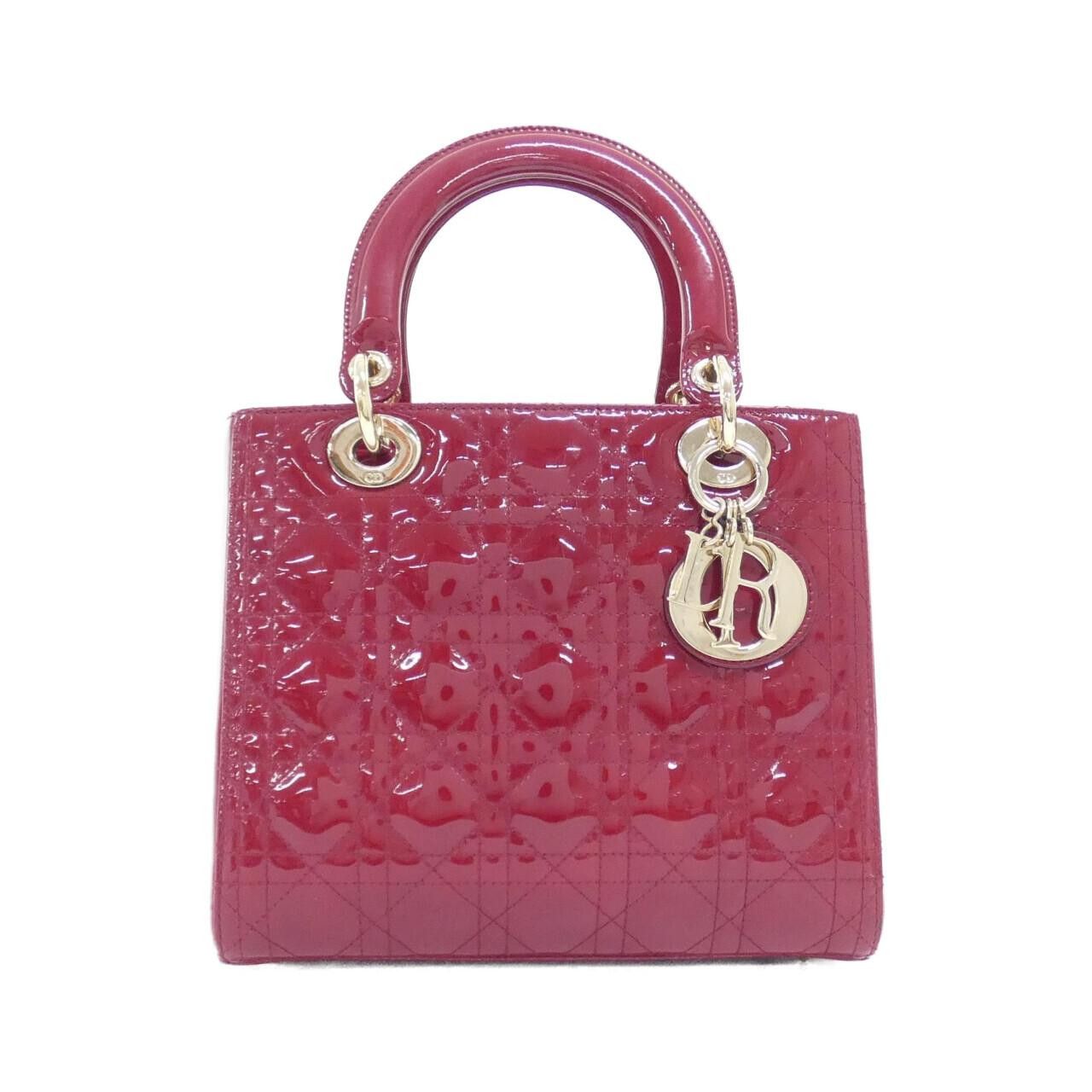 Dior Dior Christian Dior Lady Dior Patent Leather Bag Plastic / Synthetic Handbag M0565OWCB DUTY FREE for USA Size ONE SIZE - 1 Thumbnail