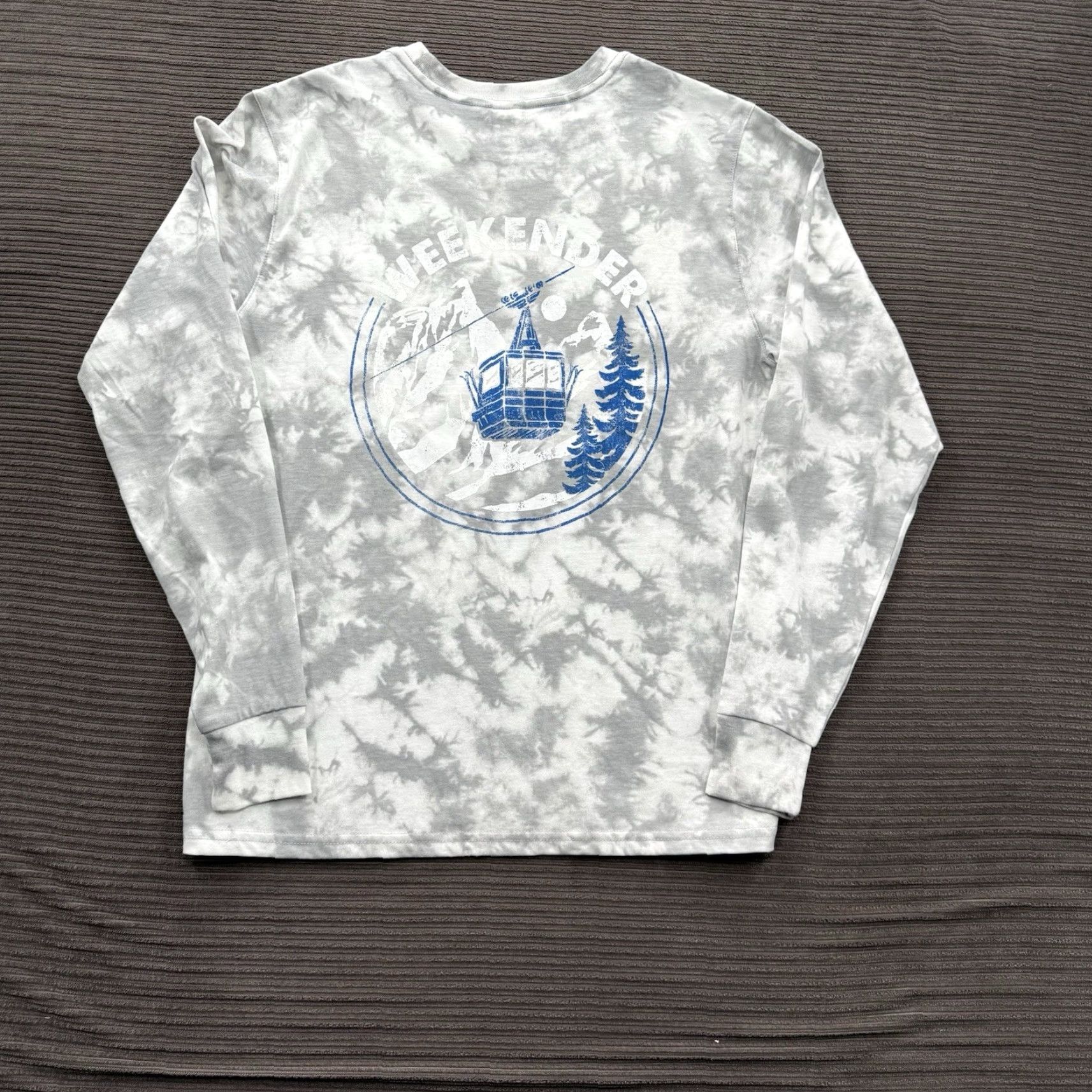 Chubbies Chubbies Shirt Mens Small Gray Tie Dye Long Sleeve Pocket Crewneck Graphic Size US S / EU 44-46 / 1 - 2 Thumbnail