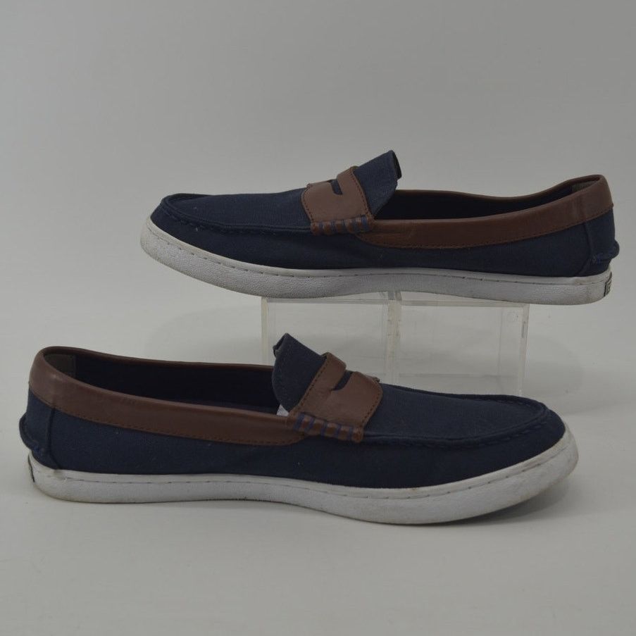 Cole Haan Cole Haan Nantucket Loafer Navy Blue Canvas Sneakers Sz 10M Size US 10 / EU 43 - 4 Thumbnail