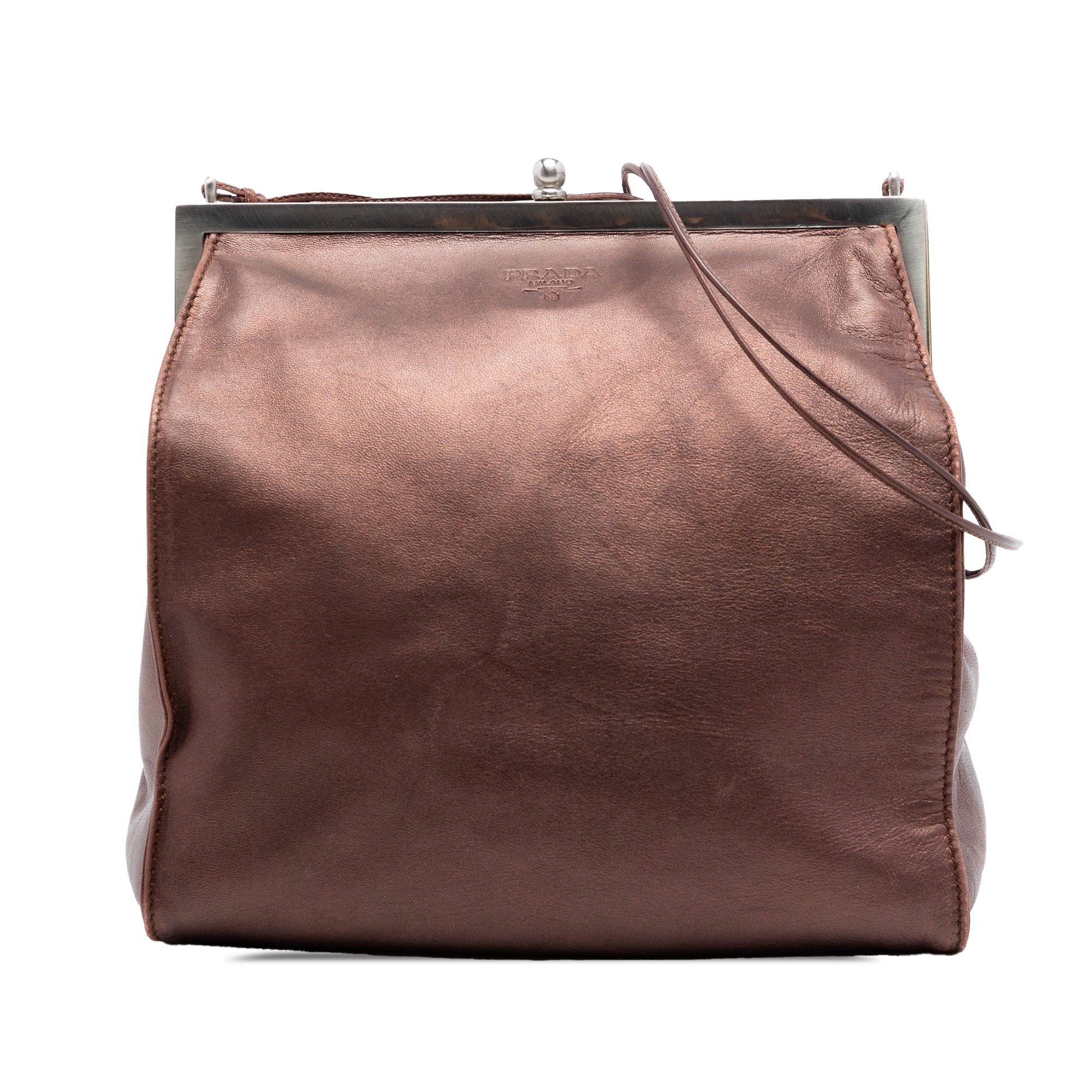 Prada Metallic Nappa Frame Crossbody Size ONE SIZE - 1 Thumbnail