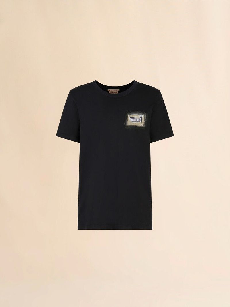 Marni o1w1db10526 T-Shirt in Black Size US S / EU 44-46 / 1 - 1 Thumbnail