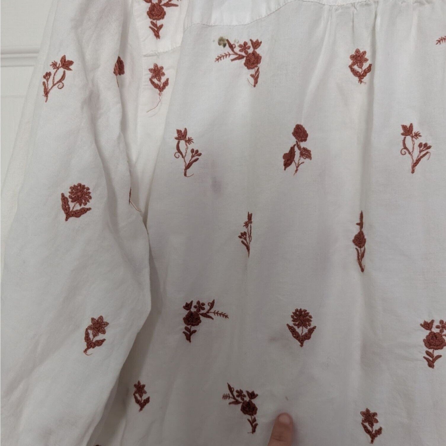Talbots Talbots Embroidered Floral Shirt Womens Petite Plus Size 3X Size 3XL / US 20-22 - 7 Thumbnail
