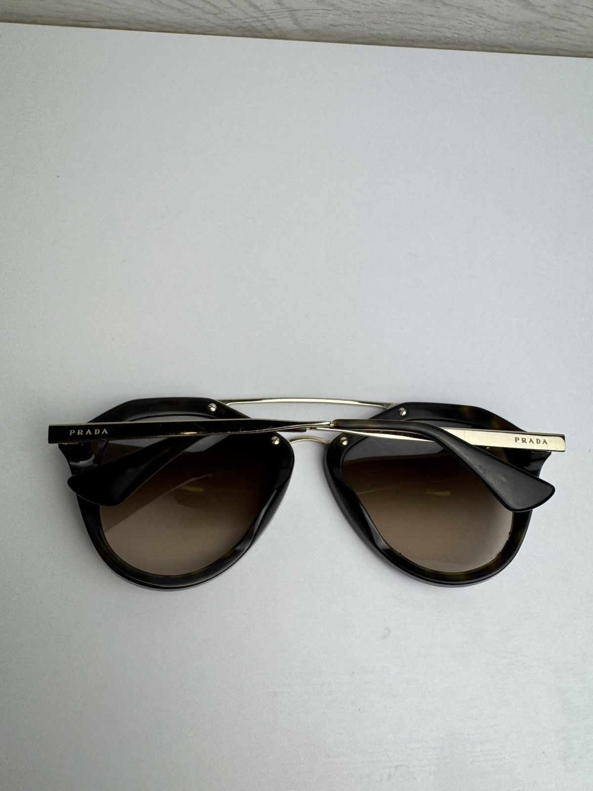 Prada Prada Sunglasses SPR 12Q Tortoiseshell Vintage Size ONE SIZE - 12 Thumbnail
