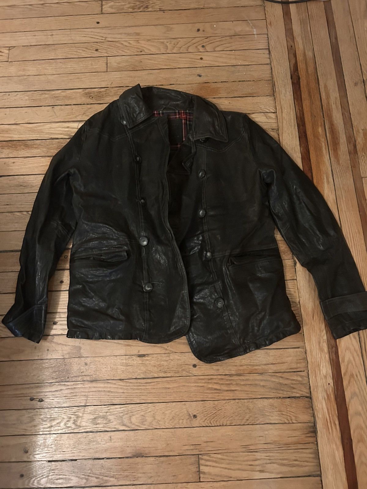 Vintage Crazy double breasted vintage Italian jacket Size US L / EU 52-54 / 3 - 3 Thumbnail