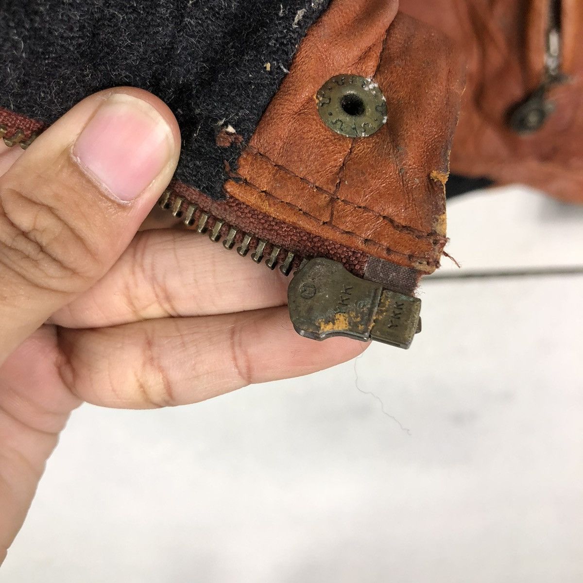 Marc Buchanan 🔥VINTAGE BOMBER LEATHER JACKET MARC BUCHANAN SPELL OUT Size US M / EU 48-50 / 2 - 17 Thumbnail