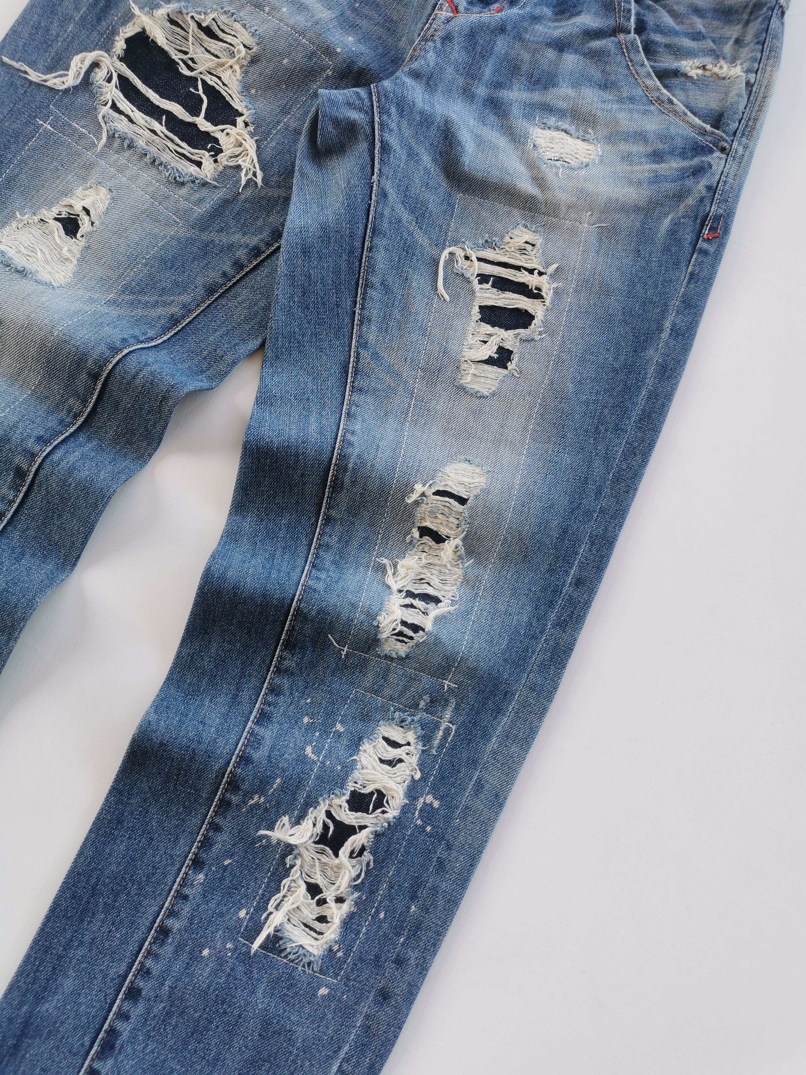 Kapital Distressed Jeans Style Kapital 31x31 Size US 31 - 4 Thumbnail