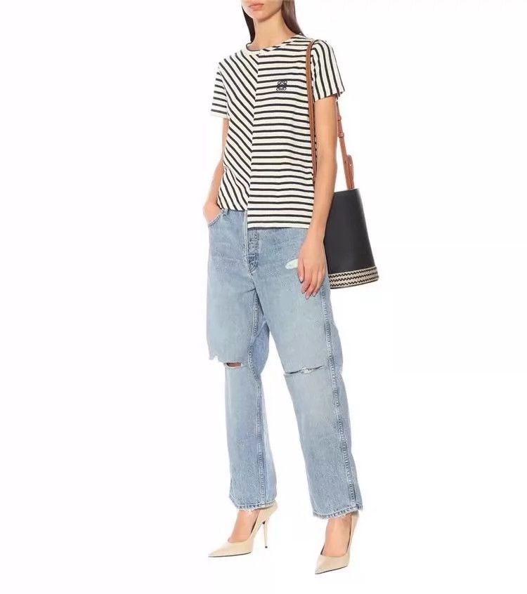 Loewe LOEWE Striped irregular t-shirt Size S / US 4 / IT 40 - 1 Thumbnail