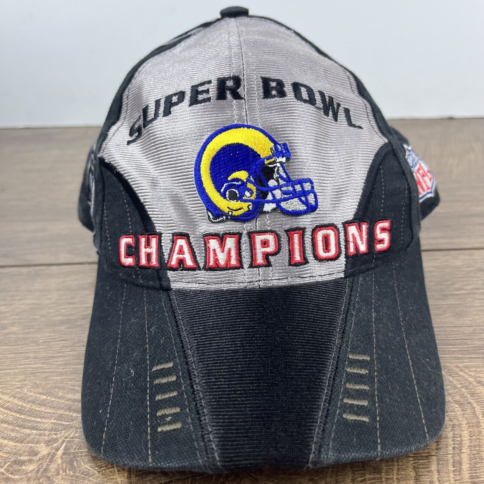 Other Vintage St. Louis Rams Hat Gray Cap Adjustable Gray Super Bo Size ONE SIZE - 4 Thumbnail