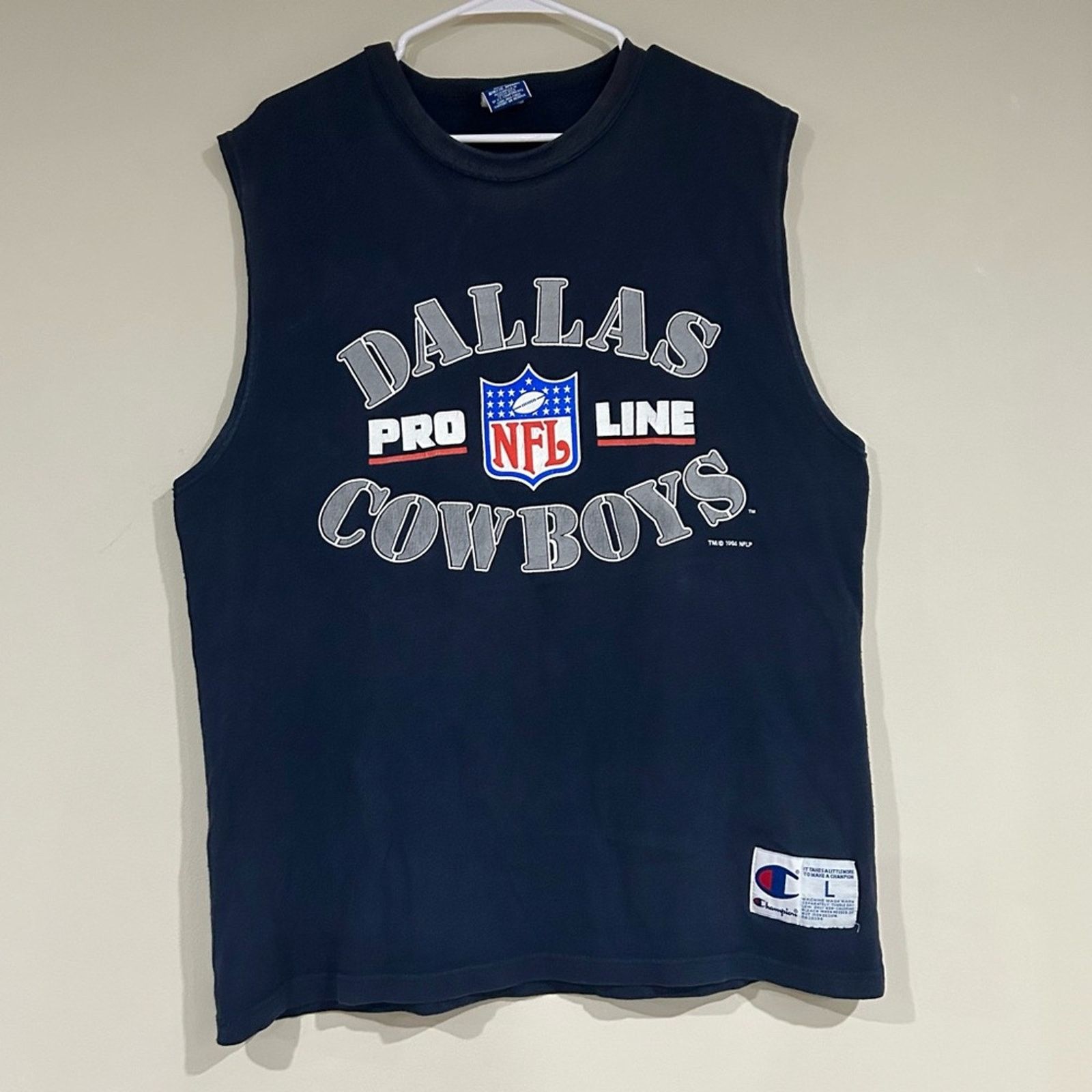 Champion Vintage Champion 1994 Dallas Cowboys Sleeveless Shirt Size US L / EU 52-54 / 3 - 1 Thumbnail