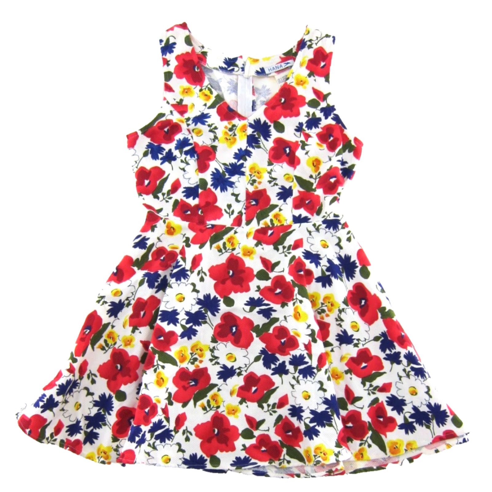 Vintage Havana VINTAGE HANA Shirt Womens Medium Red Floral 100% Cotton Sleeveless Tank Dress Zip Back Zipper 60s 70s Flower Maxi Sheath Sundress Size M / US 6-8 / IT 42-44 - 2 Thumbnail