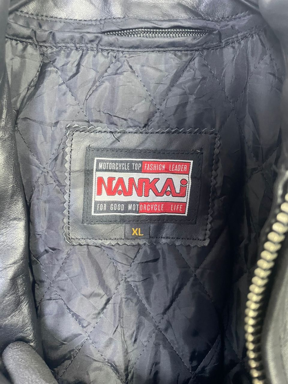 Japanese Brand × Vintage Vintage Nankai Leather Jacket Motorsport Size US XL / EU 56 / 4 - 7 Thumbnail