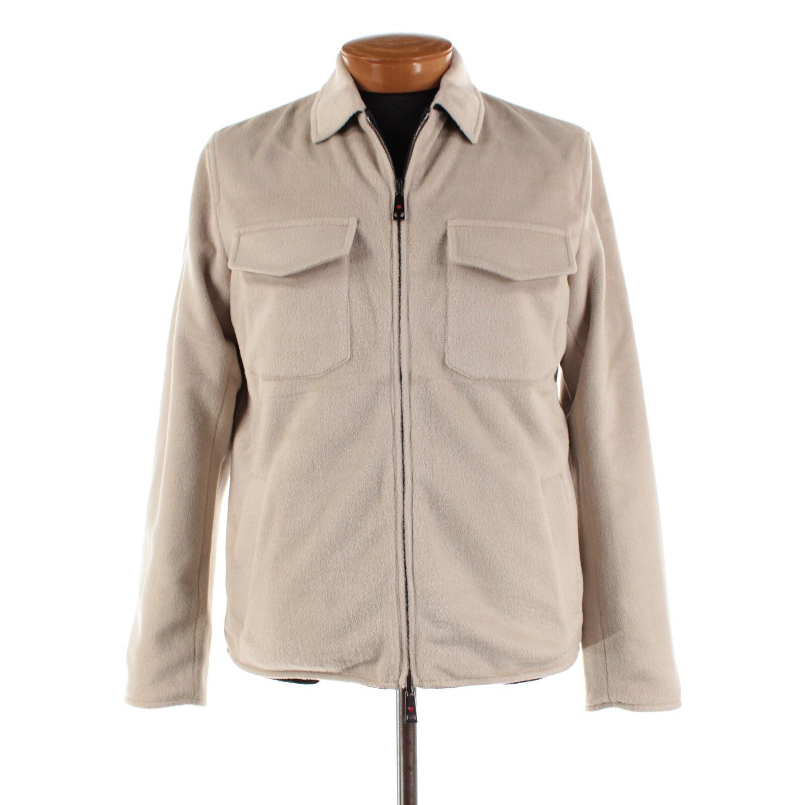 Kiton Kiton Jacket Size L US In Beige Polyester Blend Size US L / EU 52-54 / 3 - 1 Thumbnail