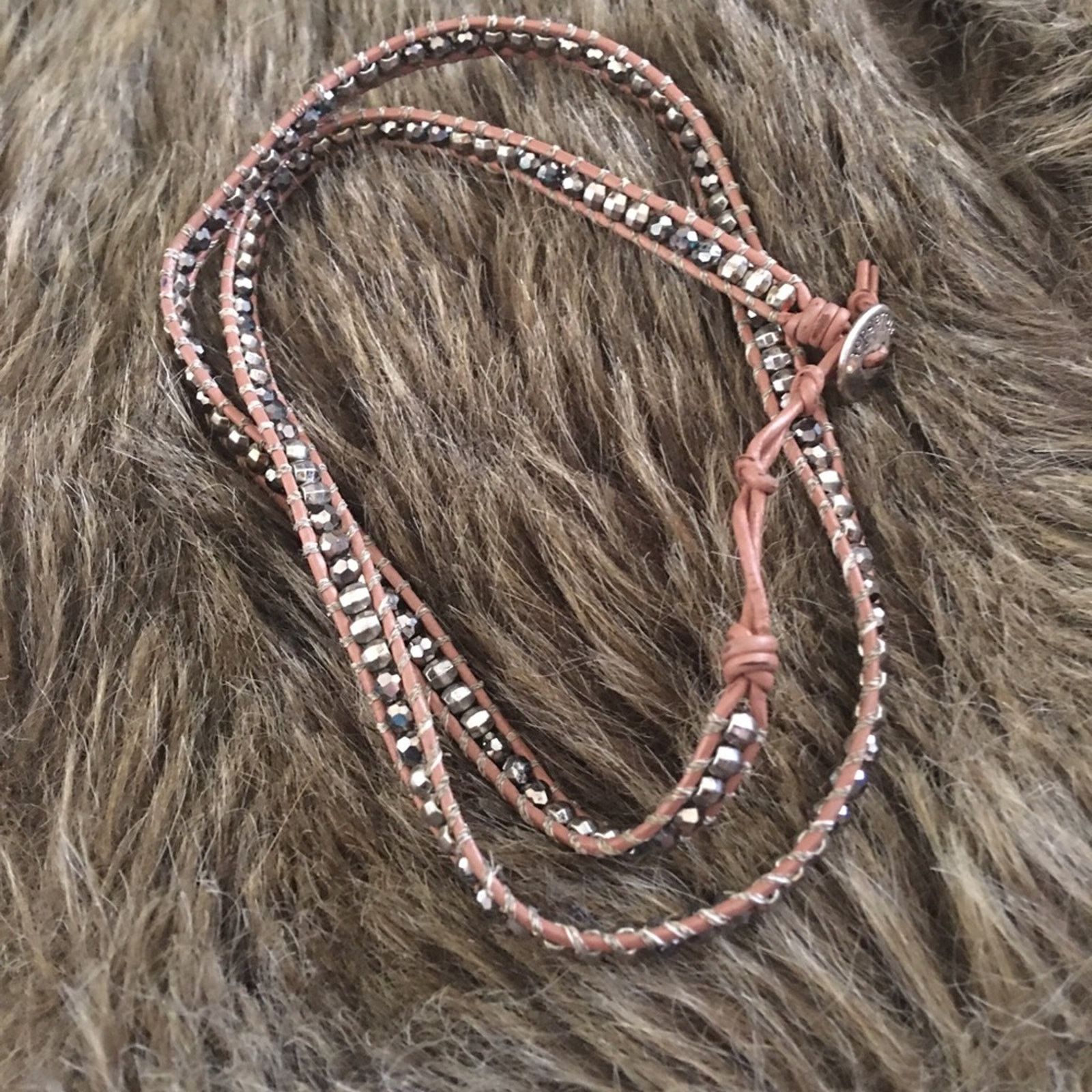 Jewelry Stella & Dot braided cord sparkle bead necklace Size ONE SIZE - 9 Thumbnail