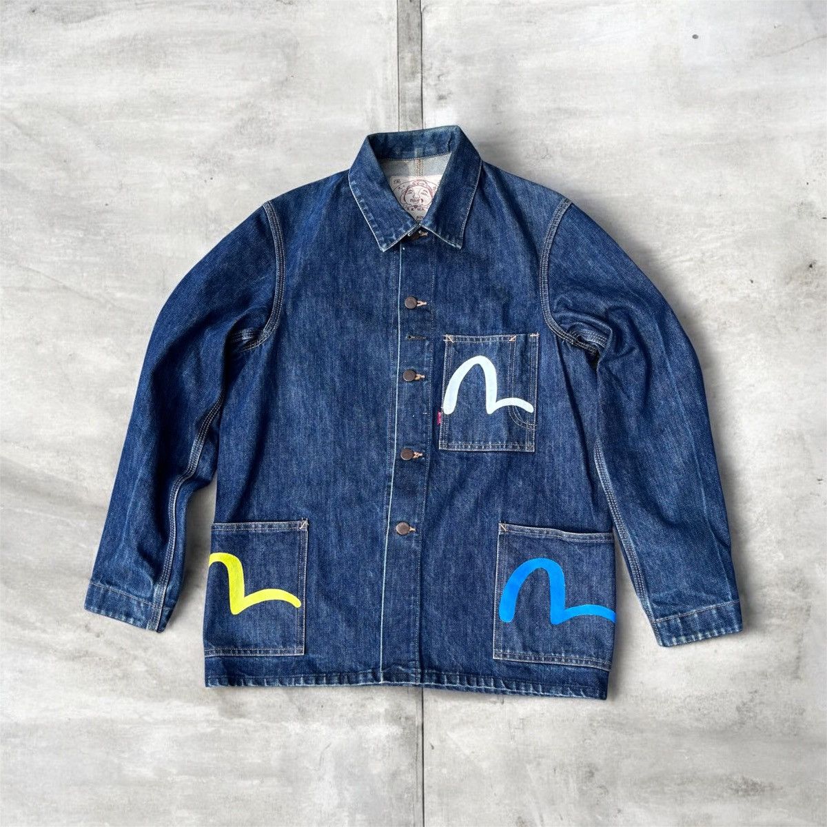 Evisu Evisu Multicolor Workwear Denim Jacket Size US M / EU 48-50 / 2 - 1 Thumbnail