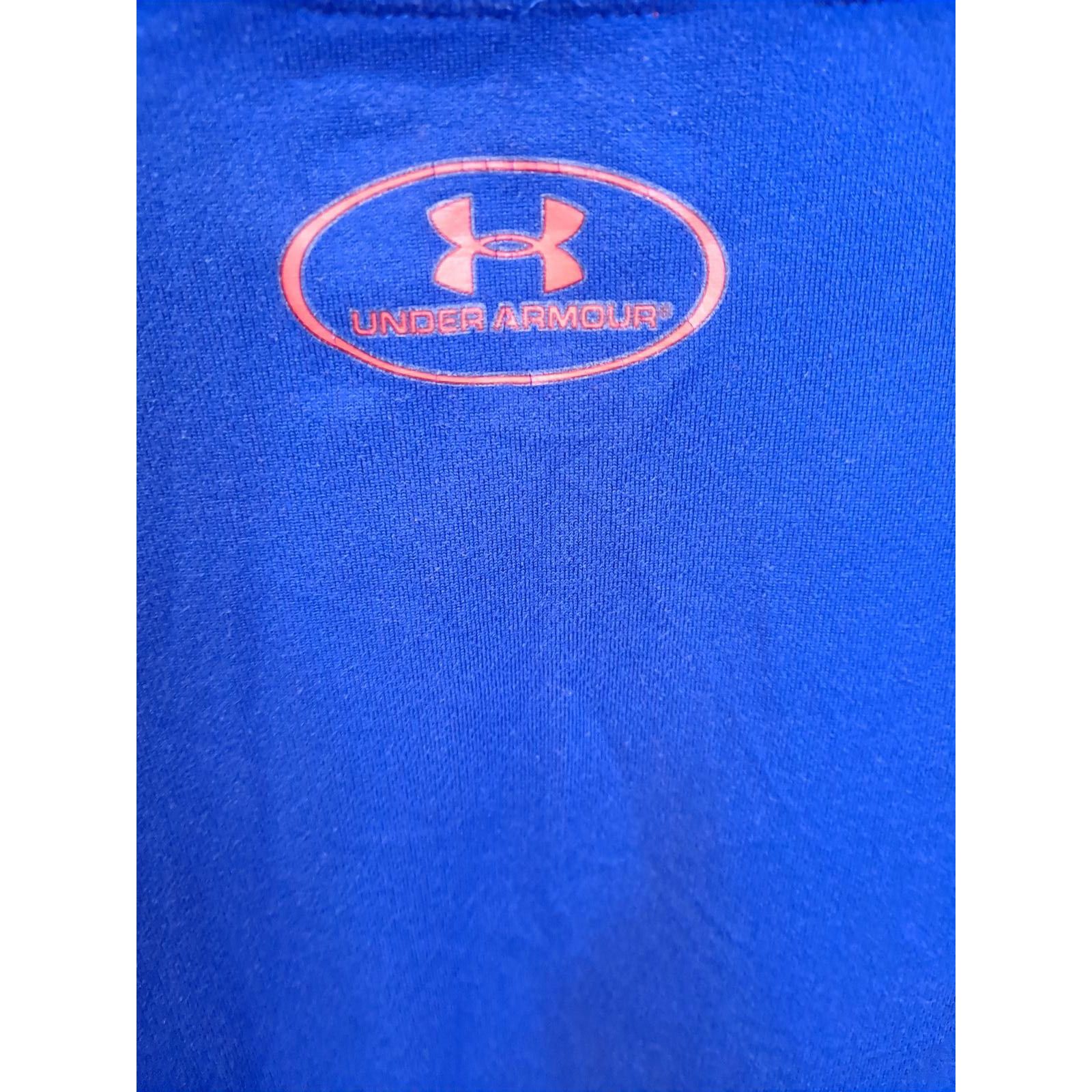 Under Armour Under Armour Blue Coldgear with Orange Logo Henley Size Larg Size US L / EU 52-54 / 3 - 6 Thumbnail