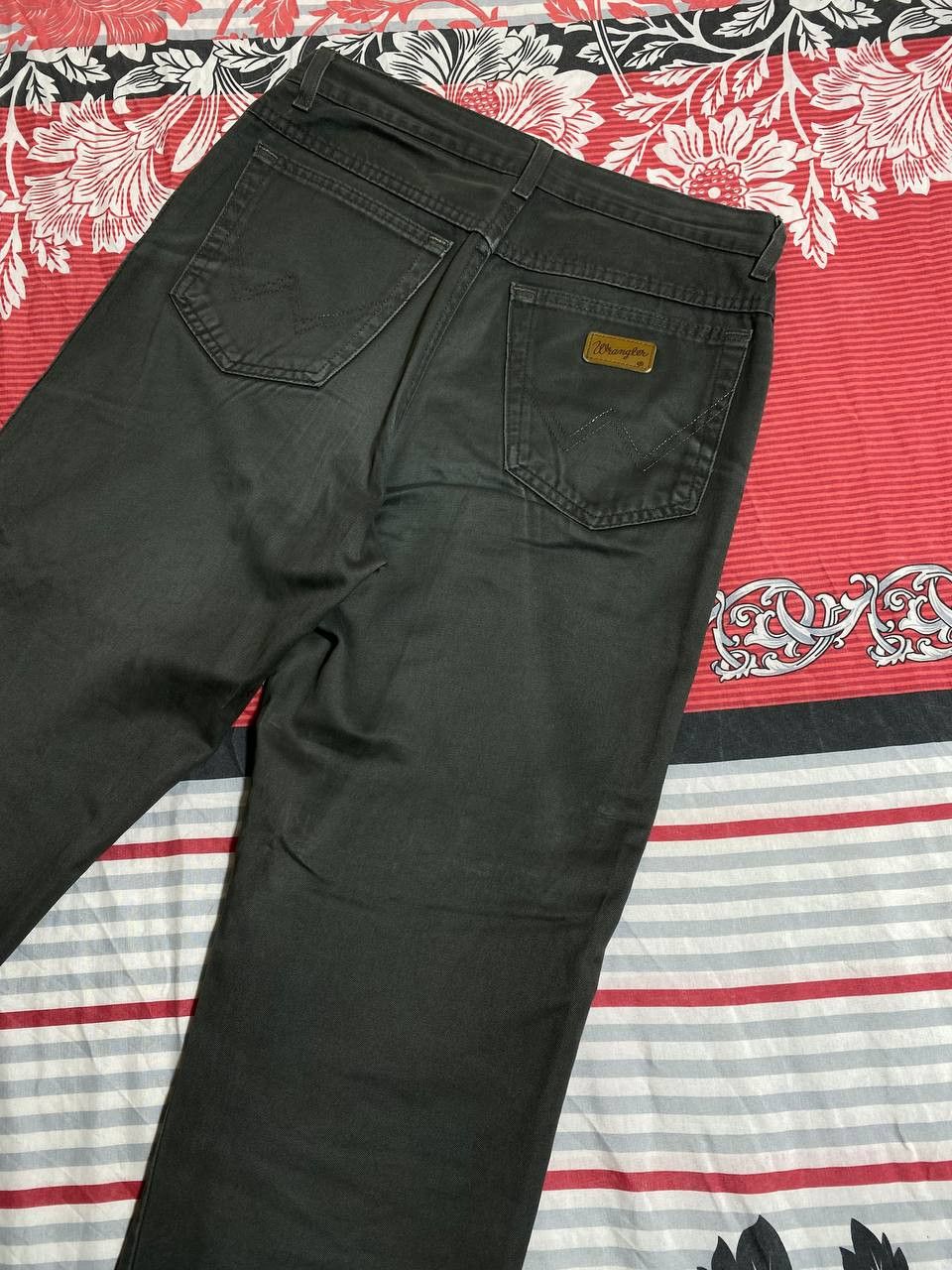 Japanese Brand × Wrangler Crazy Crash Dirty Baggy Faded Jean Japan Avant Garde Style Size US 32 / EU 48 - 22 Thumbnail