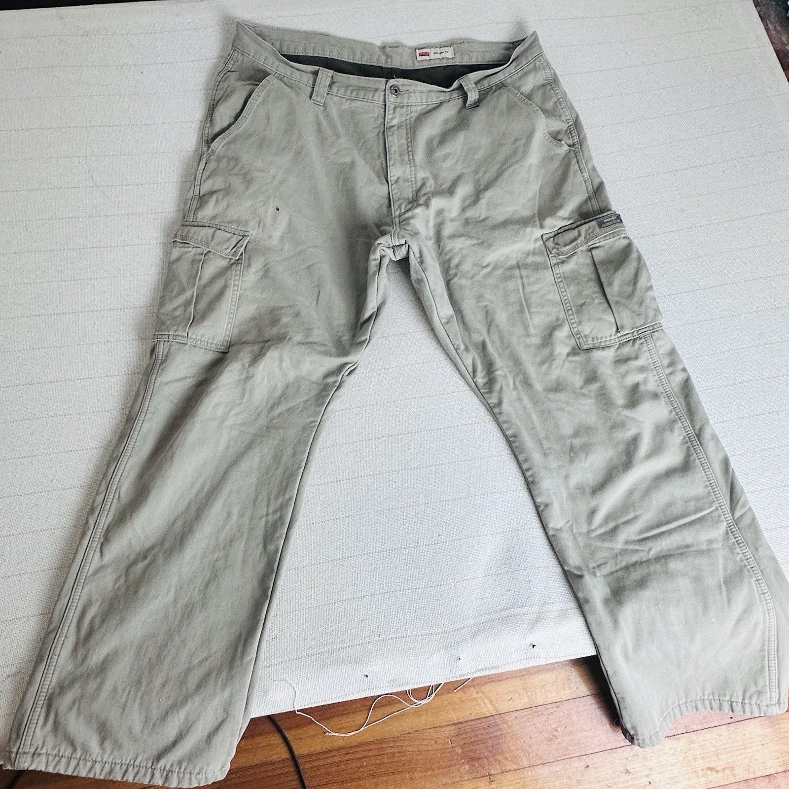 Wrangler Wranglers Men's Thermal Fit Cargo Pants Brown Tech Pockets Size US 39 - 3 Thumbnail