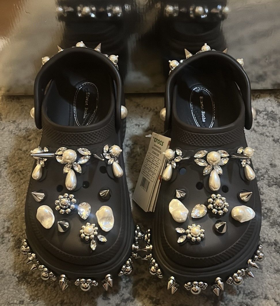 Crocs × Simone Rocha SIMONE ROCHA X CROCS Embellished Stomp Clogs Espresso Size US 8 / IT 38 - 3 Thumbnail