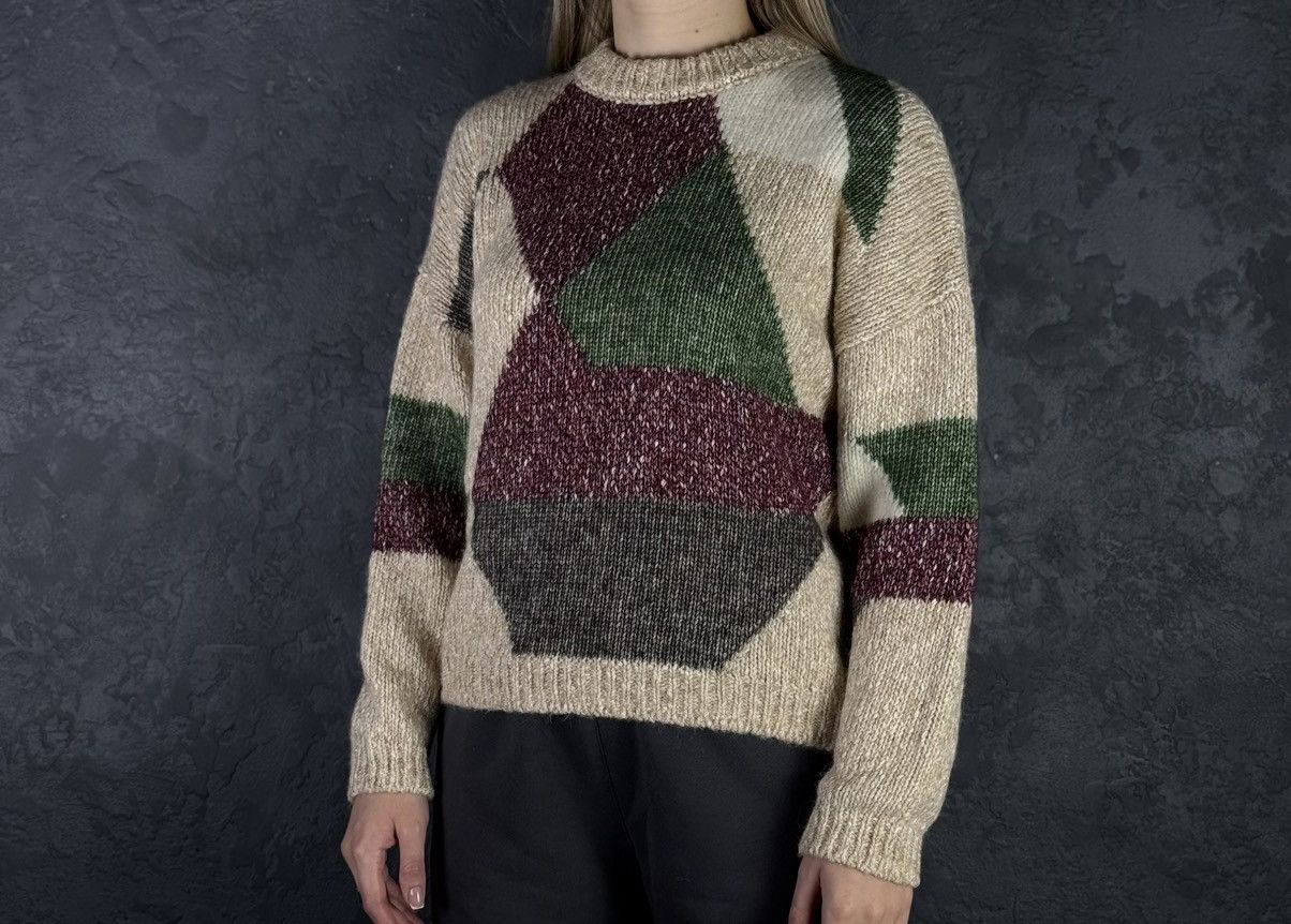 Sezane La Maille Sezane Colorblock Pattern Crew Neck Sweater Size S / US 4 / IT 40 - 1 Thumbnail