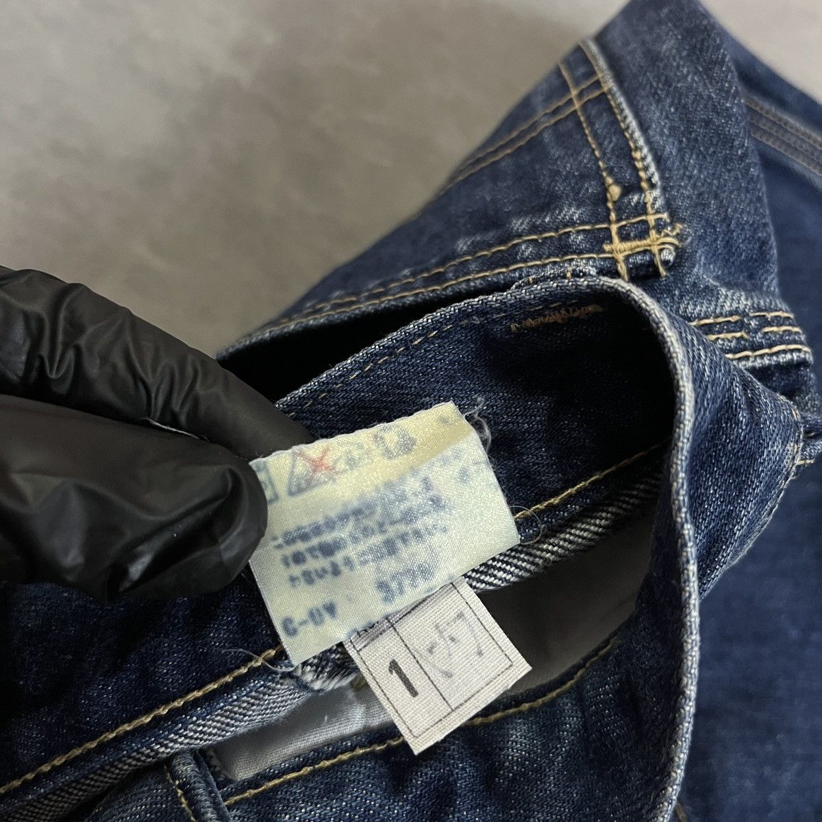 Japanese Brand 2000s D.M.G Japan High Waist Straight Jeans Clean / Baggy Size US 26 / EU 42 - 5 Thumbnail