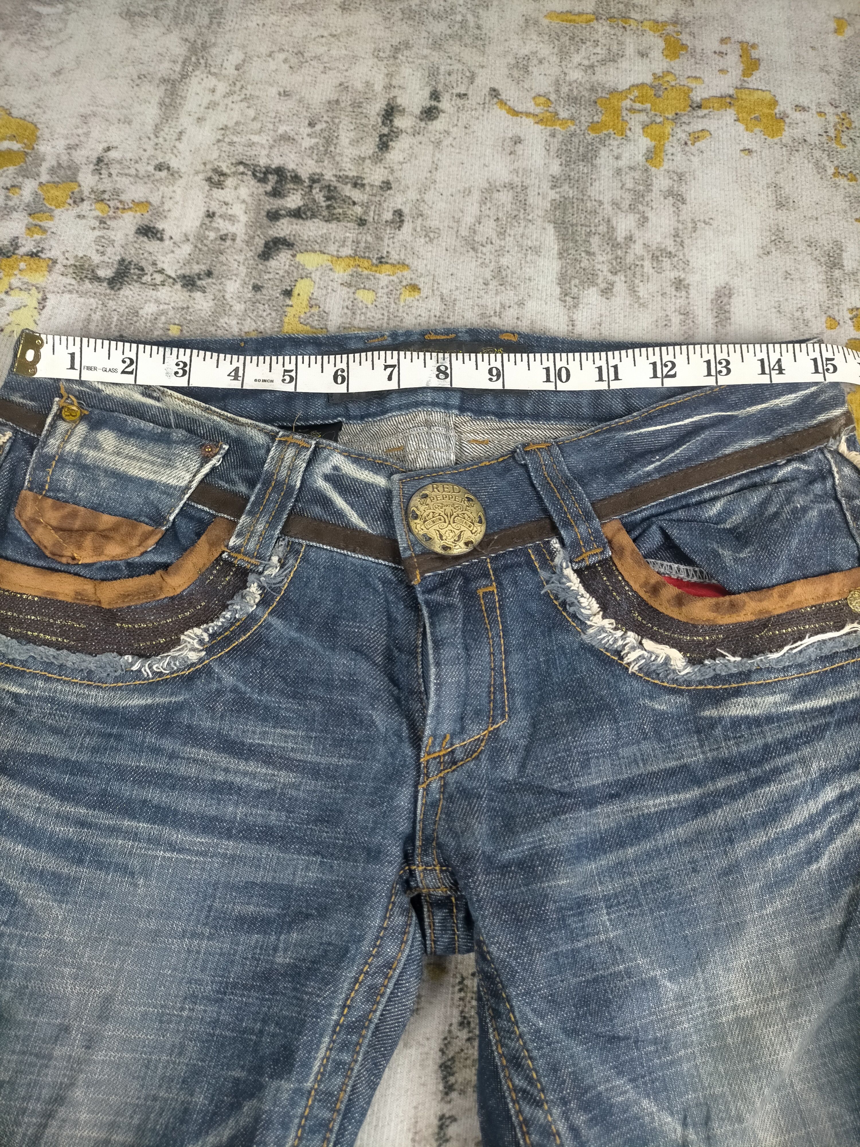 Tornado Mart Vintage Red Pepper Flared Mudwash Jeans Size US 29 - 8 Thumbnail