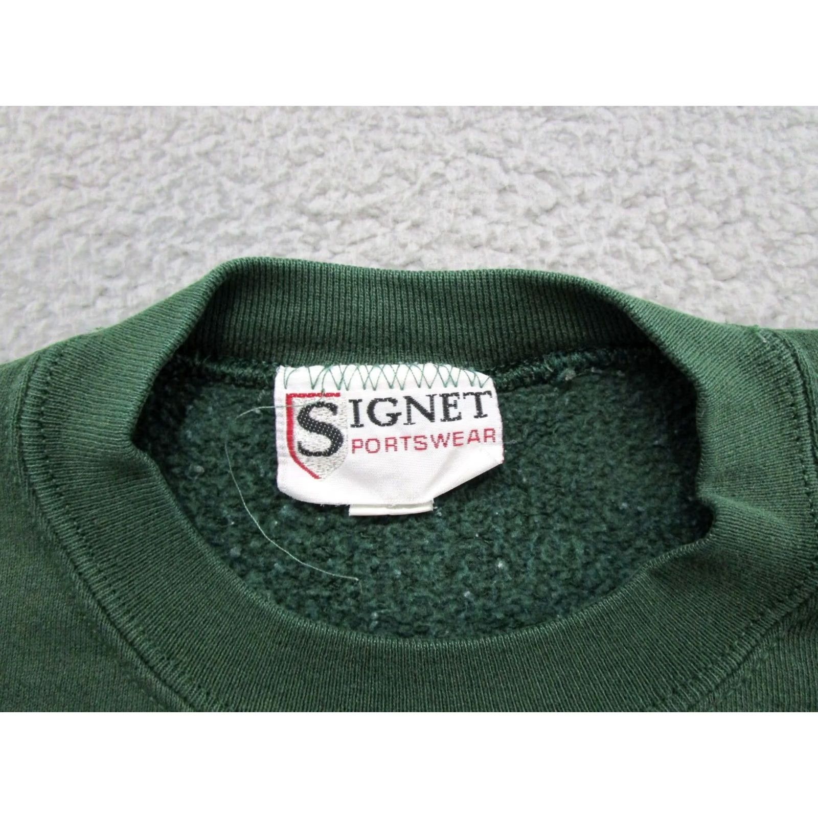 Vintage VINTAGE Clemson University Embroidered Pullover Sweatshirt SZ Large Green Men Sweatshirt University Embroidered Size US L / EU 52-54 / 3 - 3 Thumbnail