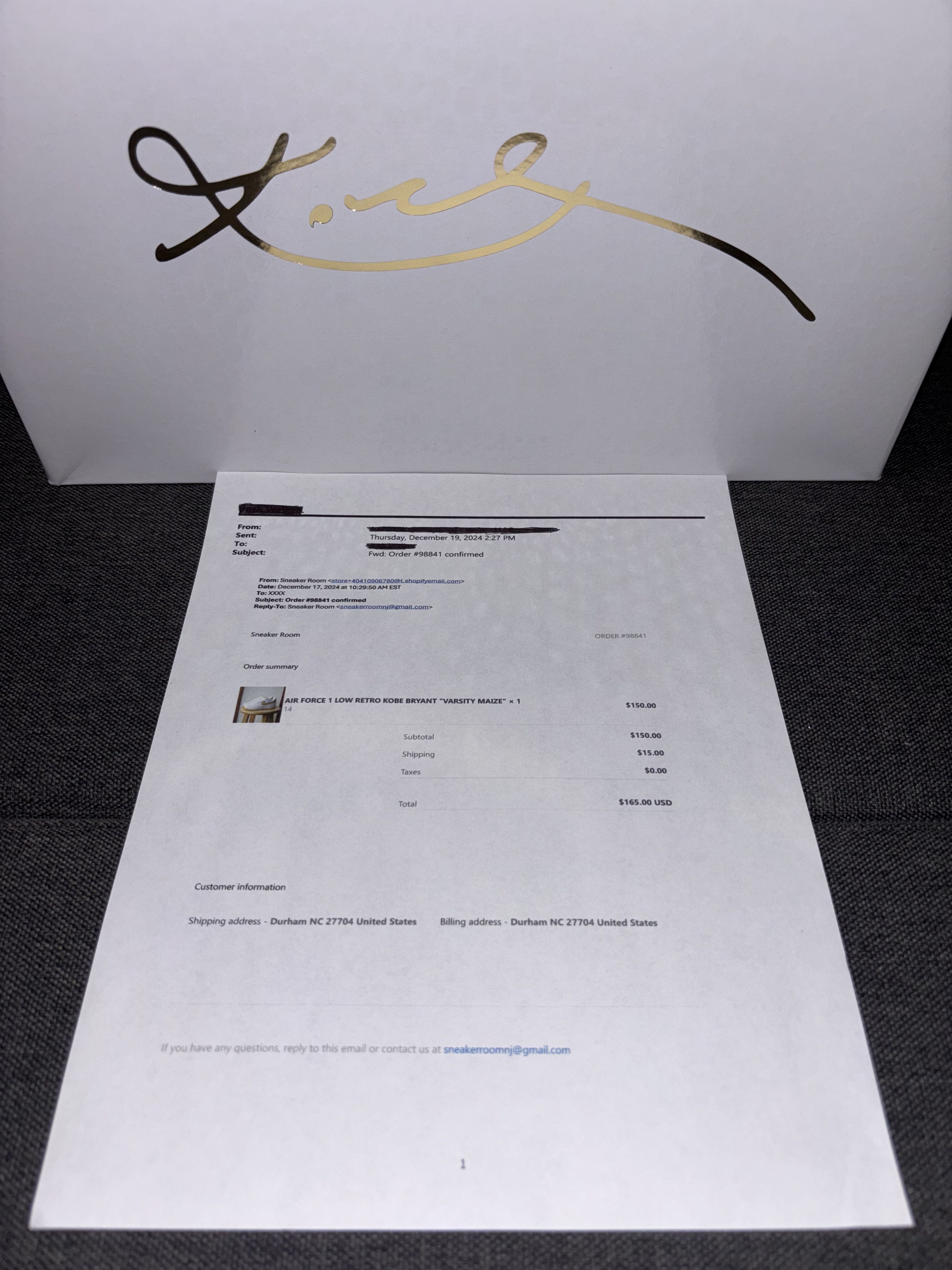 NBA Nike AF-1 Low Retro QS Kobe Bryant Lakers Home 14 FZ1151-100 Size US 14 / EU 47 - 17 Thumbnail