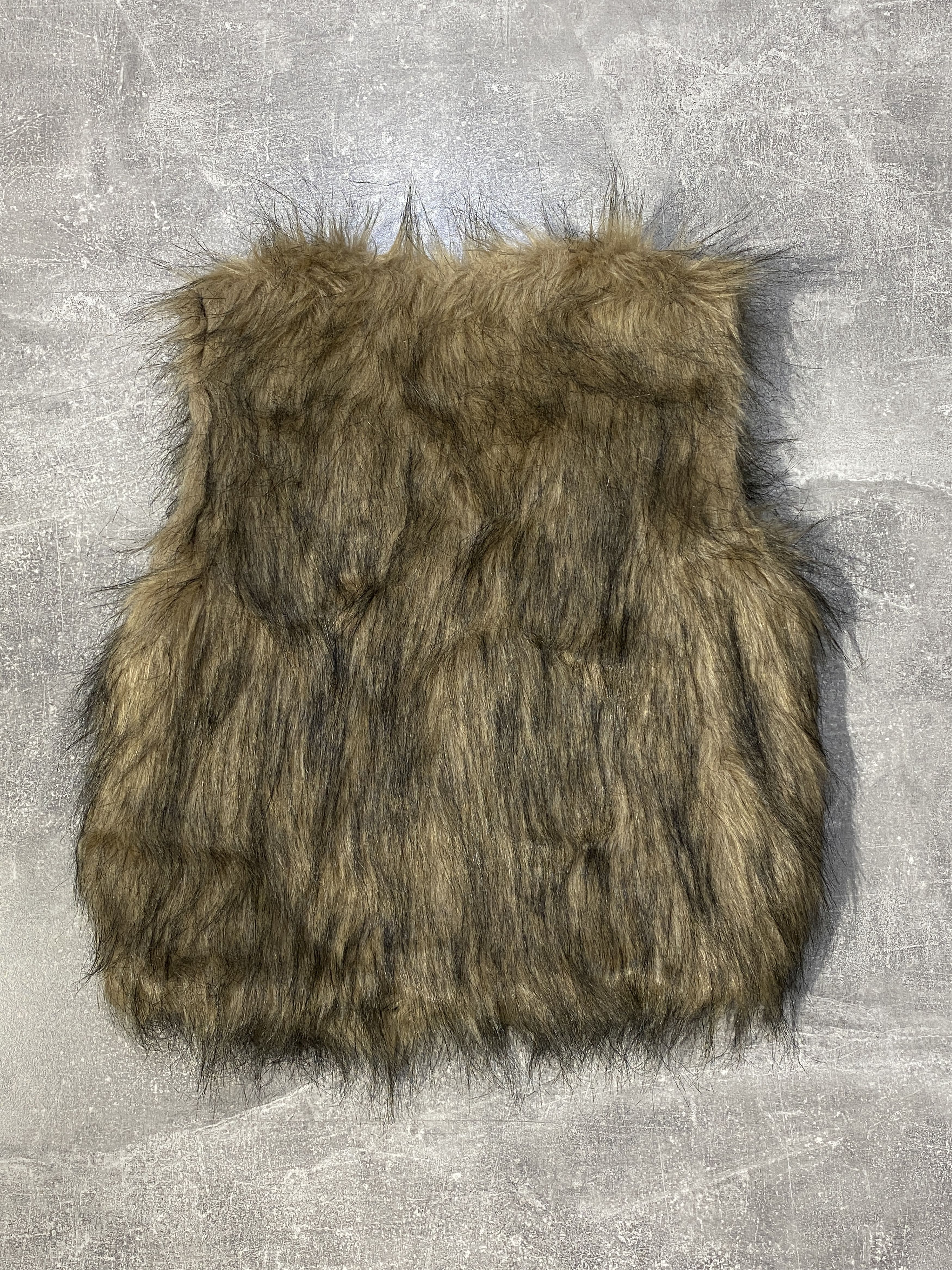 Beauty Beast CRAZY Y2K FLUFFY VAMP BROWN ISWN LGB TYPE FAUX FUR VEST Size US S / EU 44-46 / 1 - 5 Thumbnail