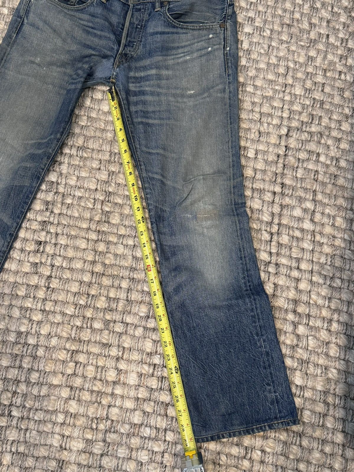 RRL Ralph Lauren × Vintage Vintage light wash RRL slim-fit Selvedge denim jeans Size US 31 - 2 Thumbnail