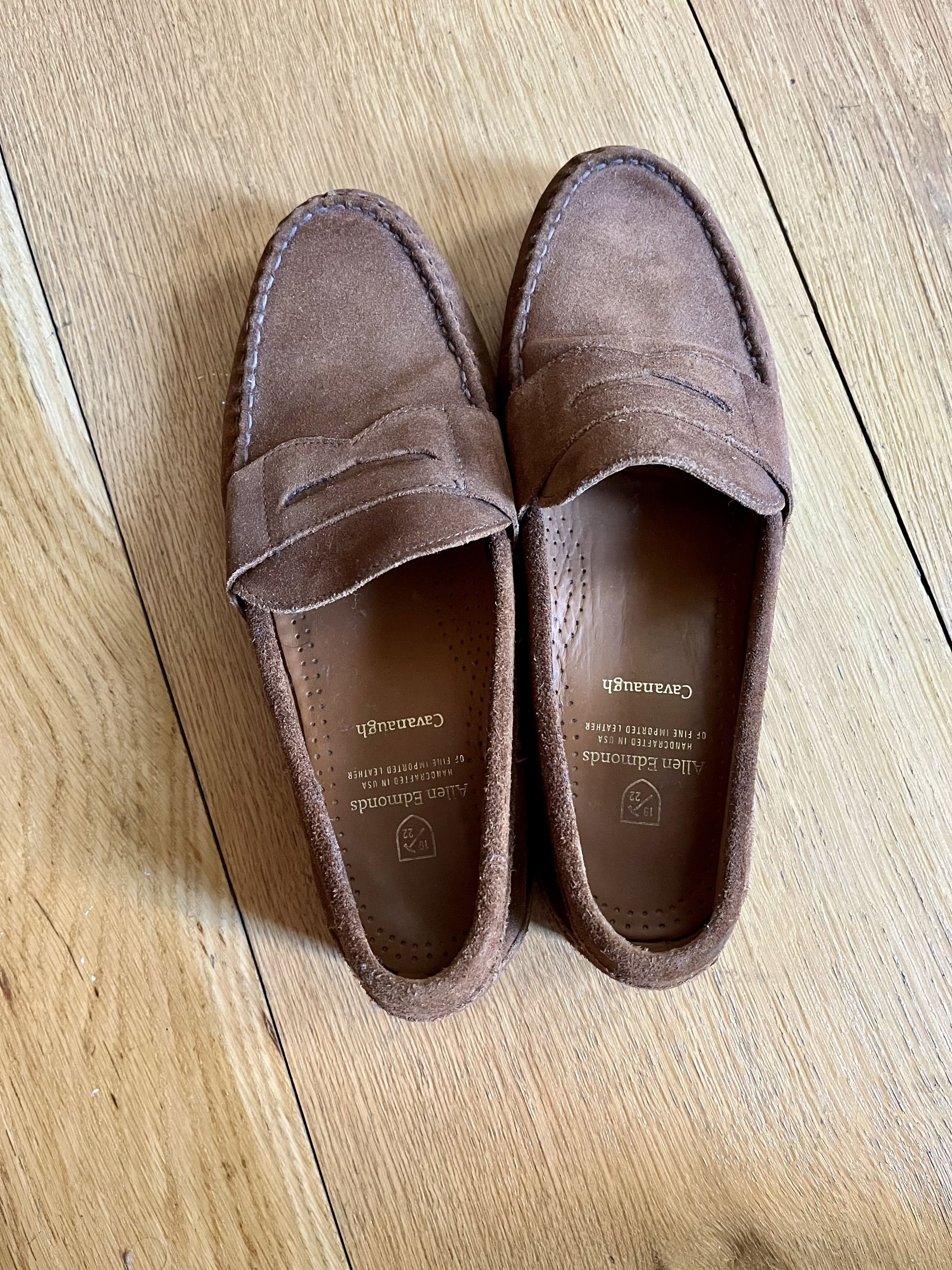 Allen Edmonds Allen Edmonds Snuff Suede Penny Loafers Men’s Size 9 Size US 9 / EU 42 - 4 Thumbnail