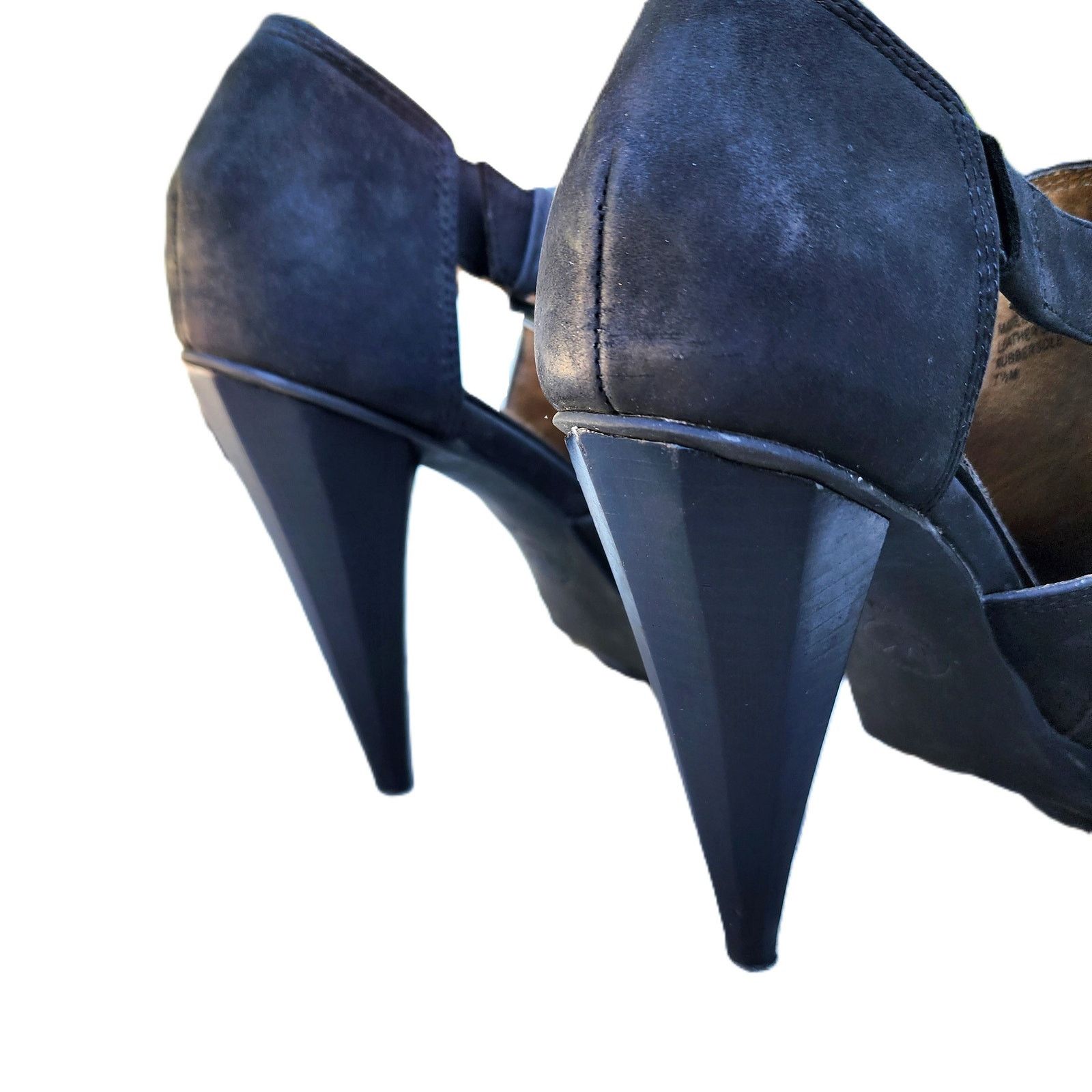 Michael Kors MICHAEL Michael Kors Leather Hexagon Cone Platform Heels Size US 7.5 / IT 37.5 - 10 Thumbnail