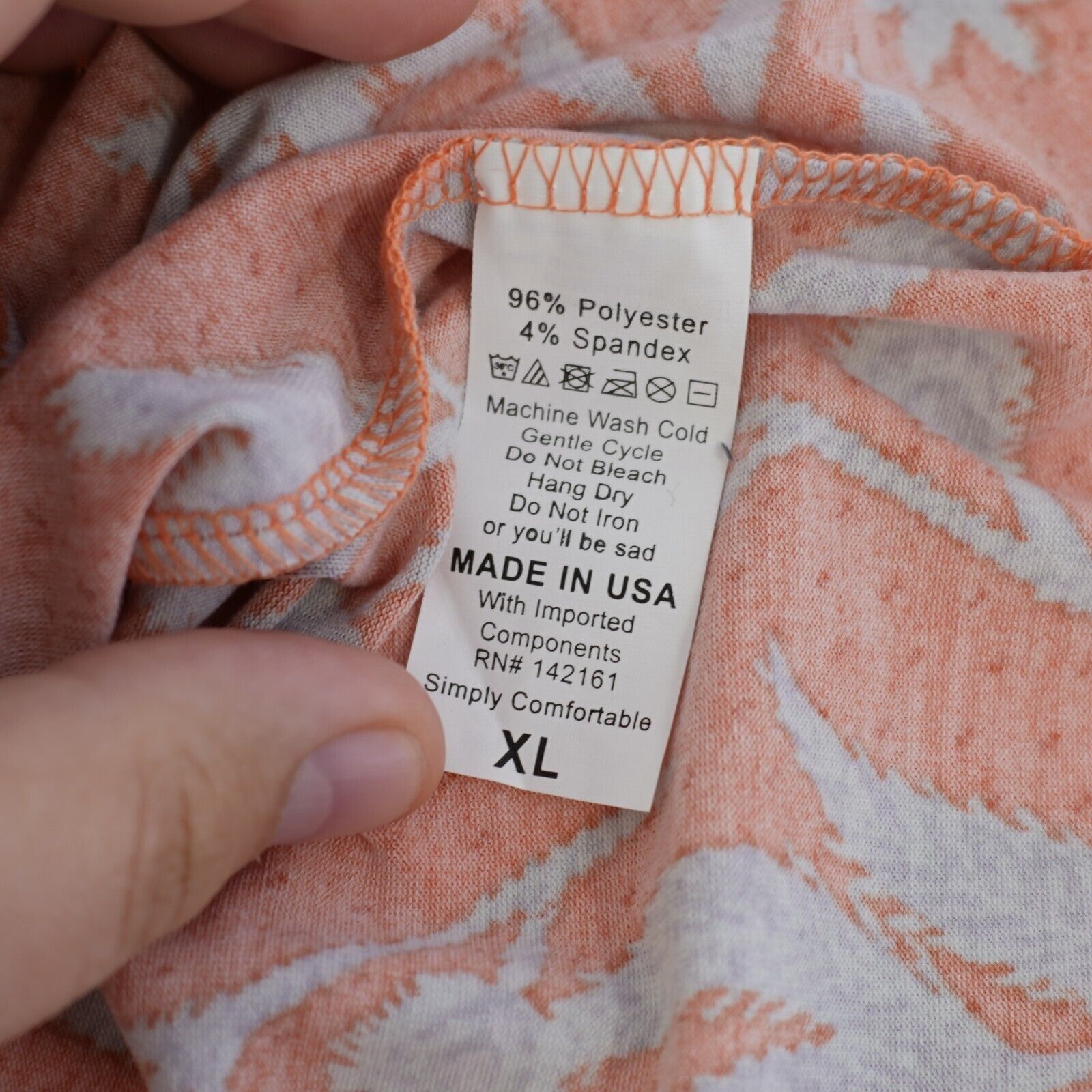 Designer NEW LuLaRoe Gigi XL Orange Floral Boat Neck Blouse Top Short Size XL / US 12-14 / IT 48-50 - 9 Thumbnail