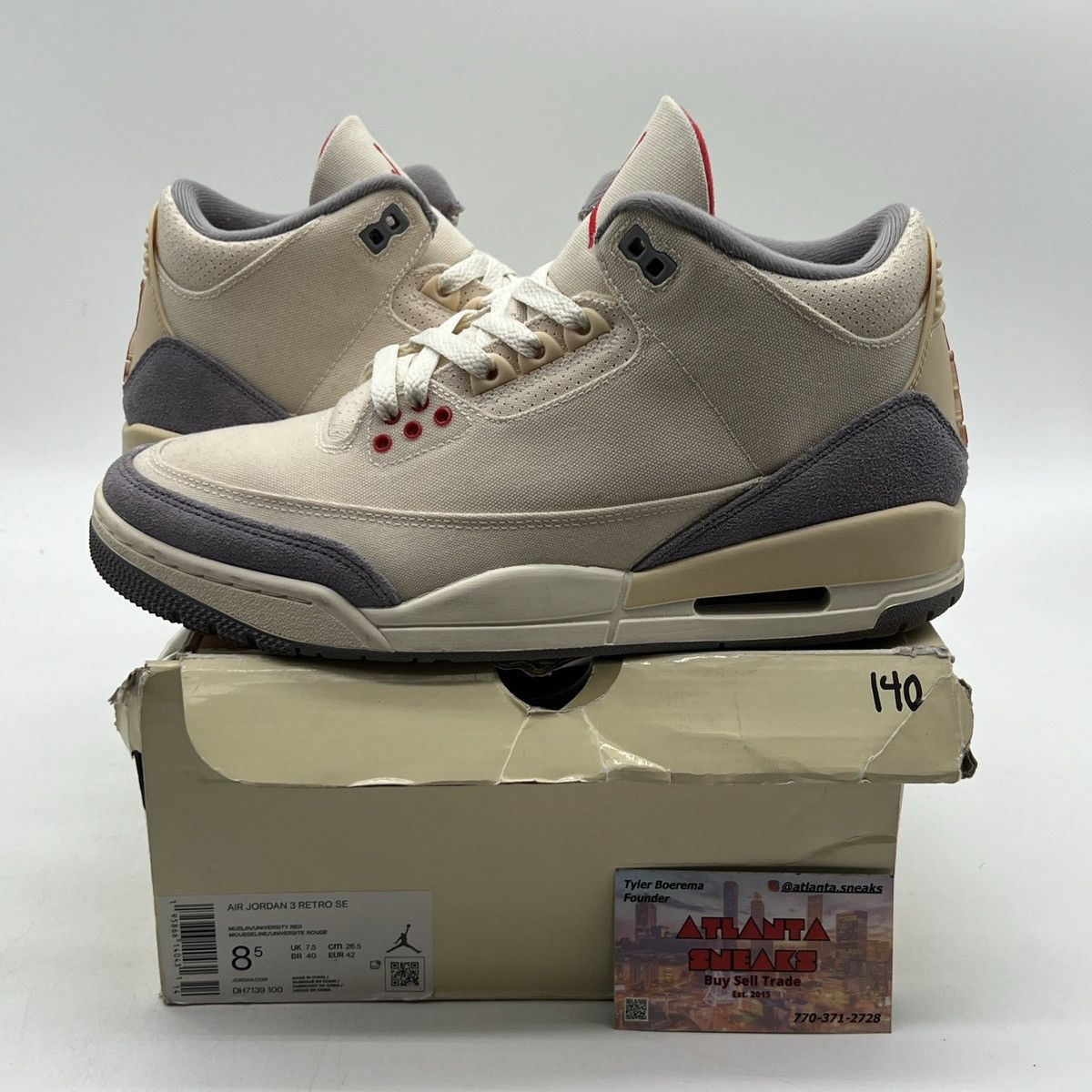 Air Jordan 3 Muslin