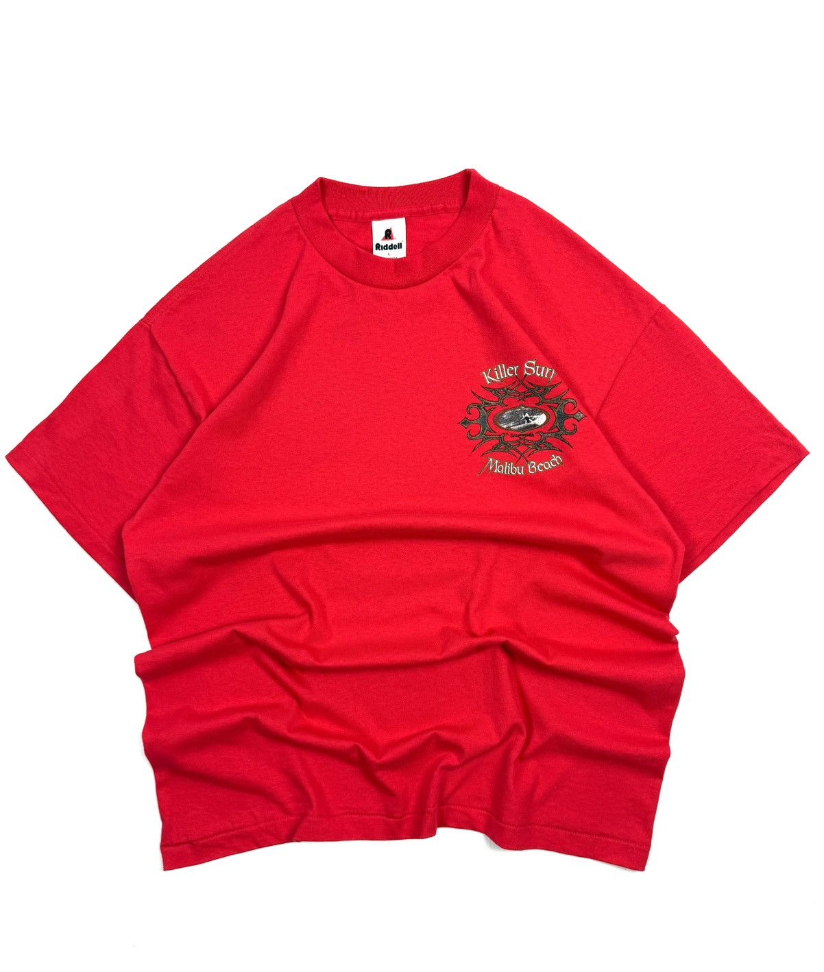Riddell vintage Y2K Riddell Killer Surf Tee L Red Single Stitch 90s Size US L / EU 52-54 / 3 - 1 Thumbnail