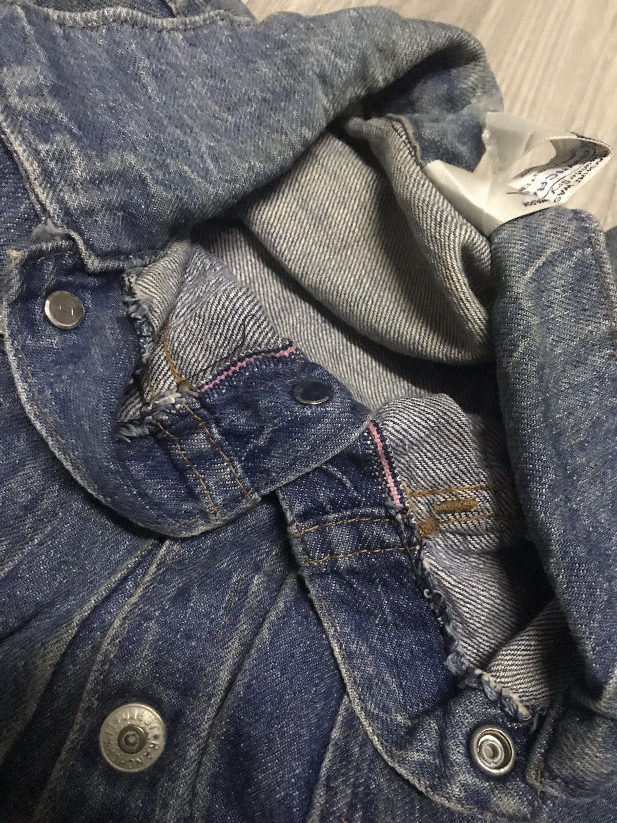 JCPenney 70s Vintage Selvedge Denim JC Penney Ranchcraft Jean Trucker Size S / US 4 / IT 40 - 14 Thumbnail