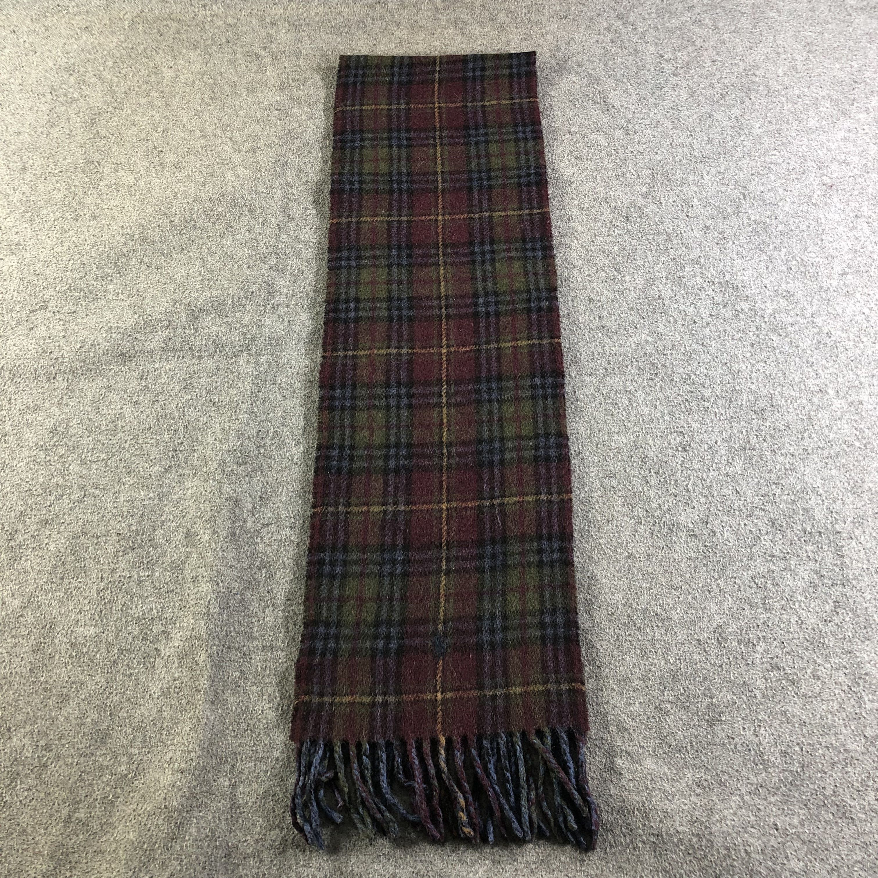 Polo Ralph Lauren Polo Ralph Lauren Tartan Wool Scarf Muffler V1893 Size ONE SIZE - 2 Thumbnail