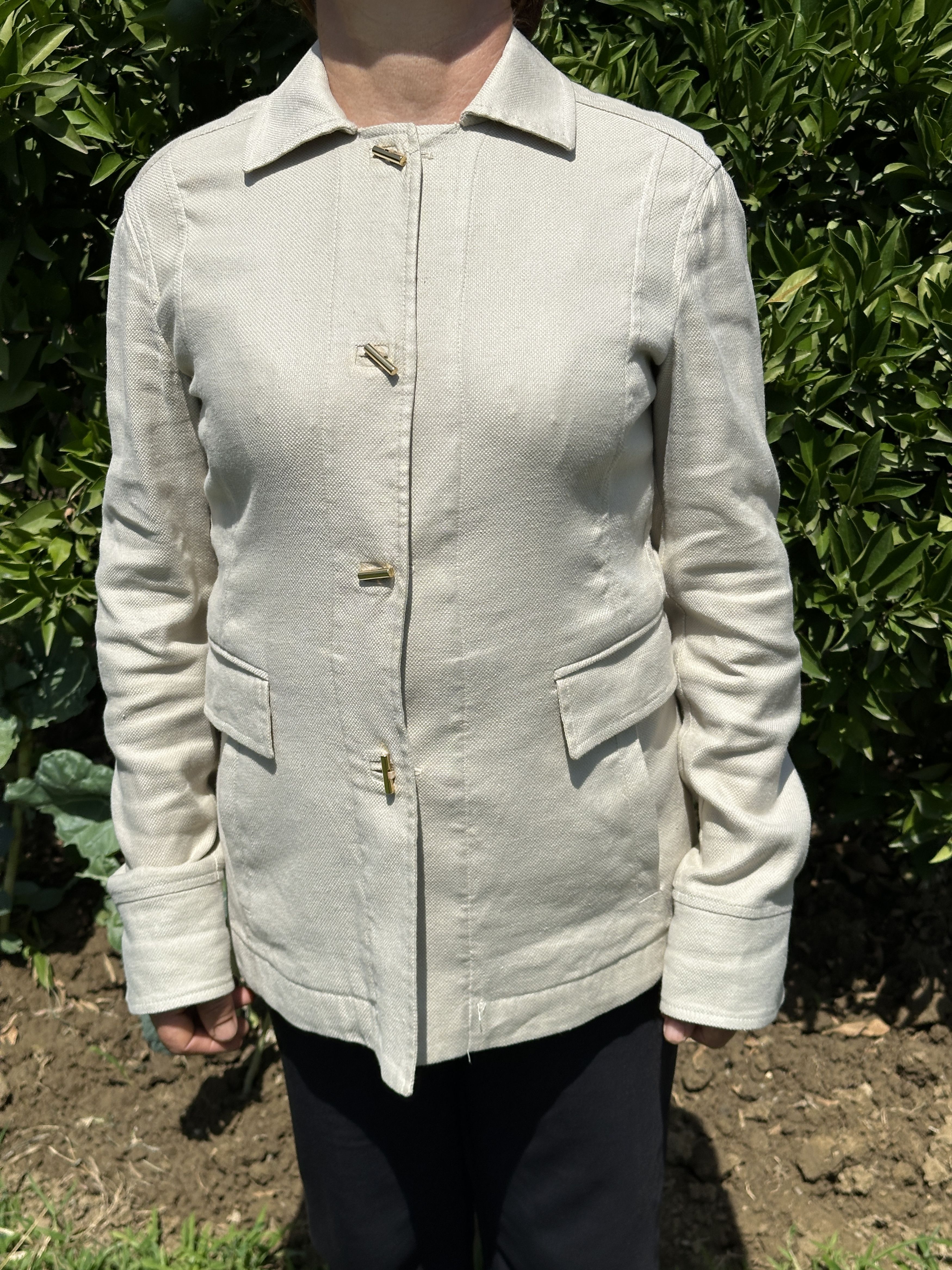 Loro Piana 1250$ Loro Piana Lino Flax Light Jacket Buttons Size 42 S M Size M / US 6-8 / IT 42-44 - 1 Thumbnail