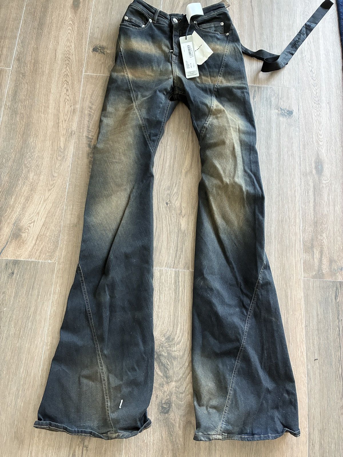 Rick Owens Drkshdw BIAS BOOTCUT DENIM Size 26" / US 2 / IT 38 - 1 Thumbnail