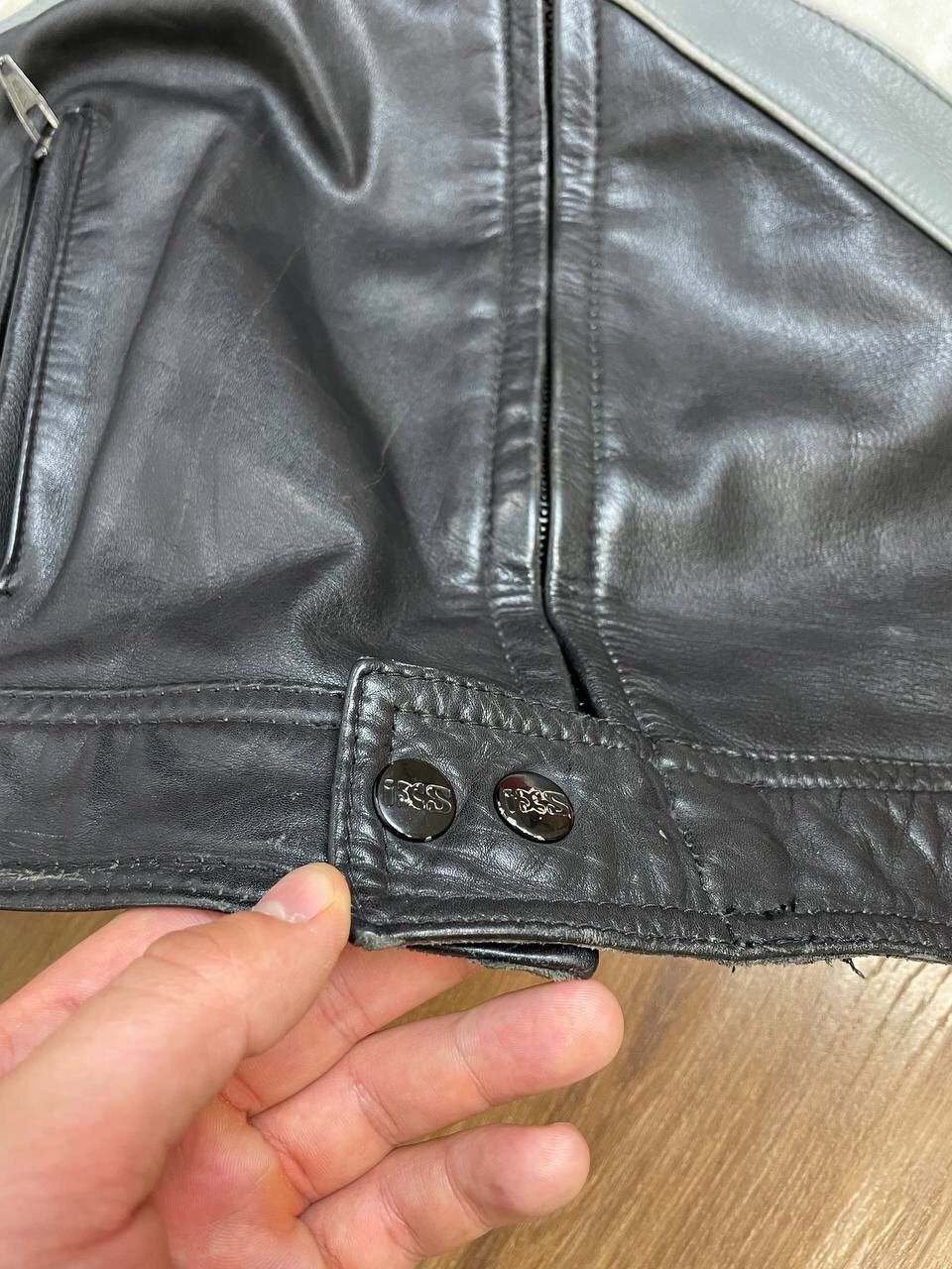 Genuine Leather × Vintage Vintage Genuine Leather 90’s Y2K Red Racing IXS Faded Jacket Size US M / EU 48-50 / 2 - 12 Thumbnail