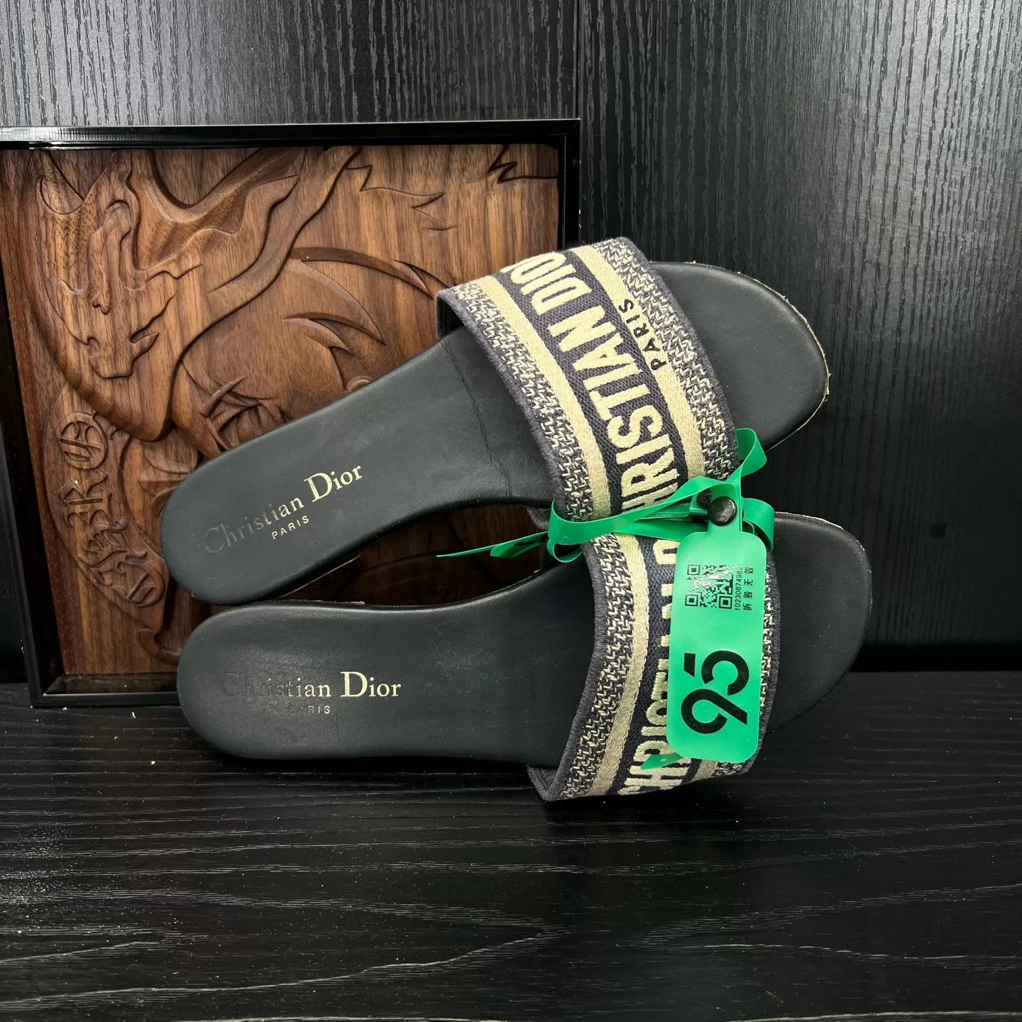 Dior Dior Dway Navy Slippers 36 Resoled With Box Size US 5.5 / IT 35.5 - 4 Thumbnail