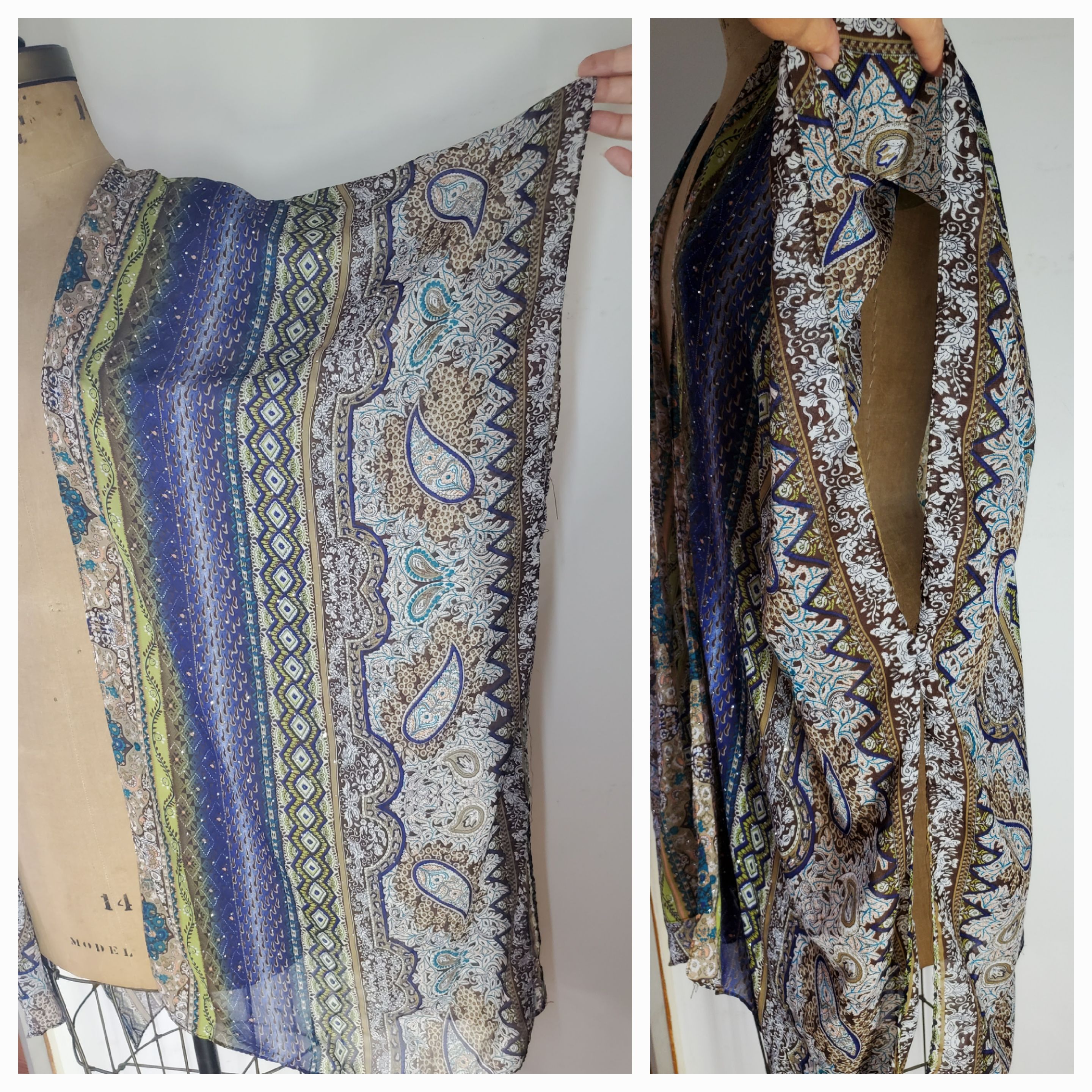 Jessica McClintock Jessica McClintock Scarf Shawl Wrap Cardigan Indigo Olive Size ONE SIZE - 6 Thumbnail