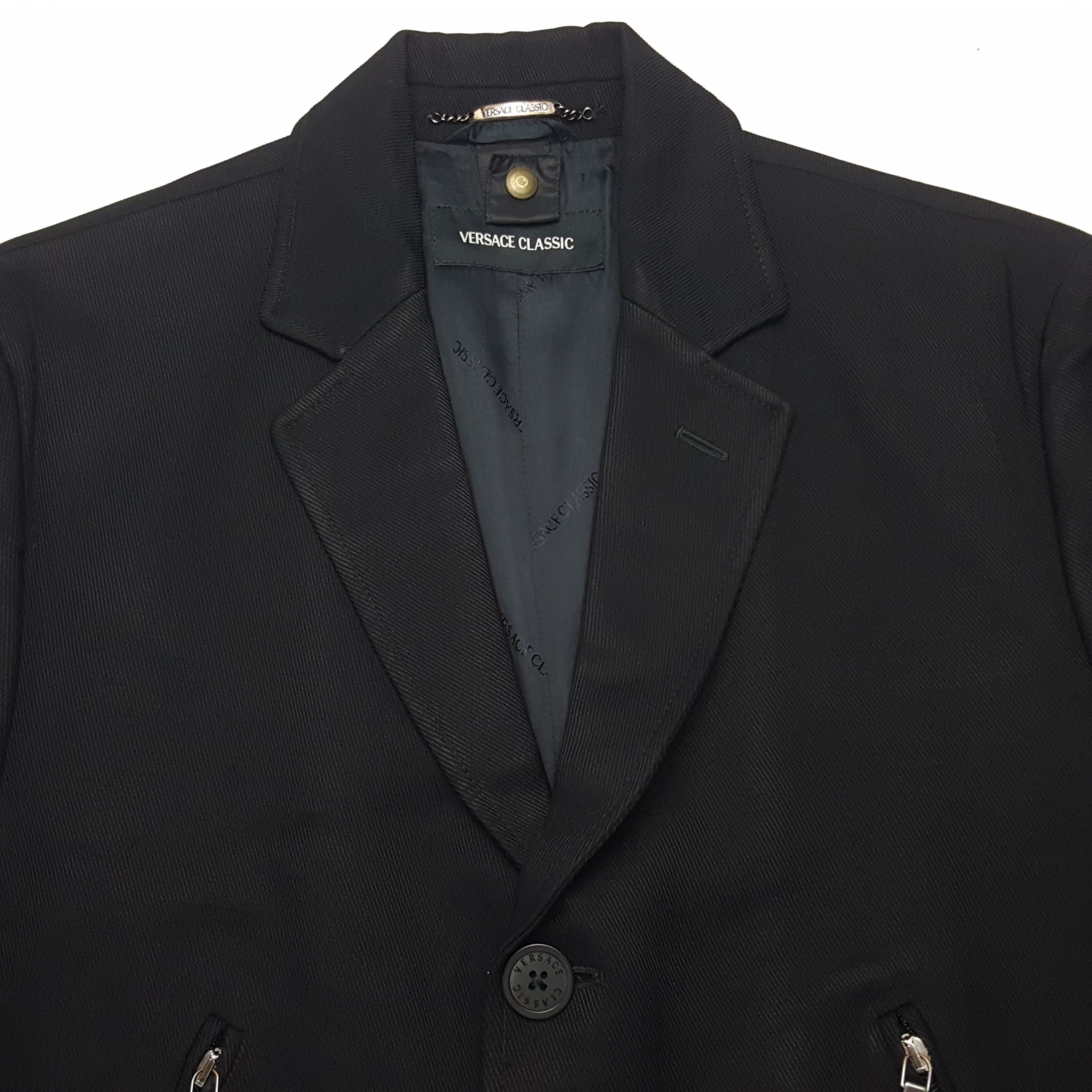 Versace × Vintage Vintage Versace Classic Long Trench Coat Jacket Size US M / EU 48-50 / 2 - 4 Thumbnail