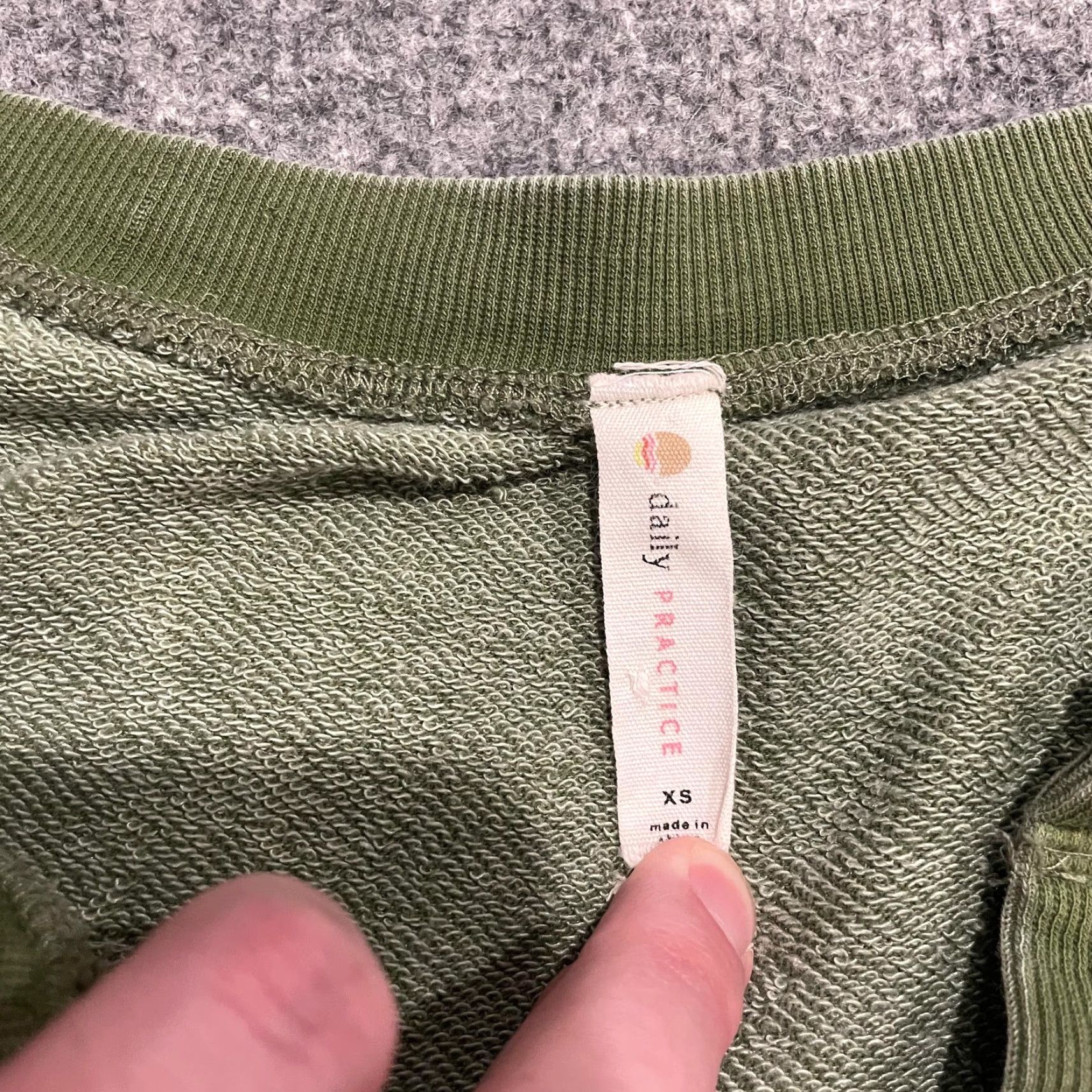Anthropologie Daily Practice by Anthropologie Dress Womens XS Green Sweater Dress Pockets Size XS / US 0-2 / IT 36-38 - 5 Thumbnail