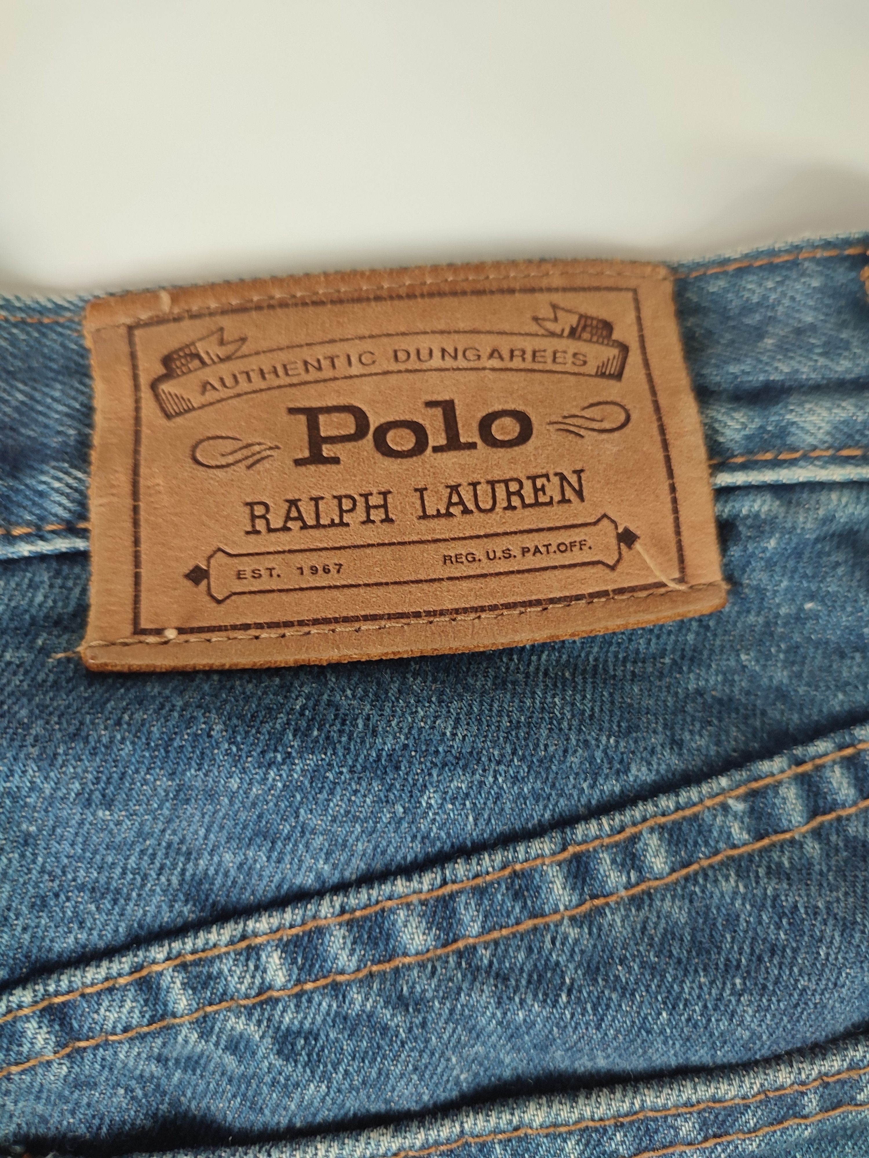 Polo Ralph Lauren VTG POLO RALPH LAUREN DUNGAREES DENIM JEANS Size US 30 / EU 46 - 6 Thumbnail